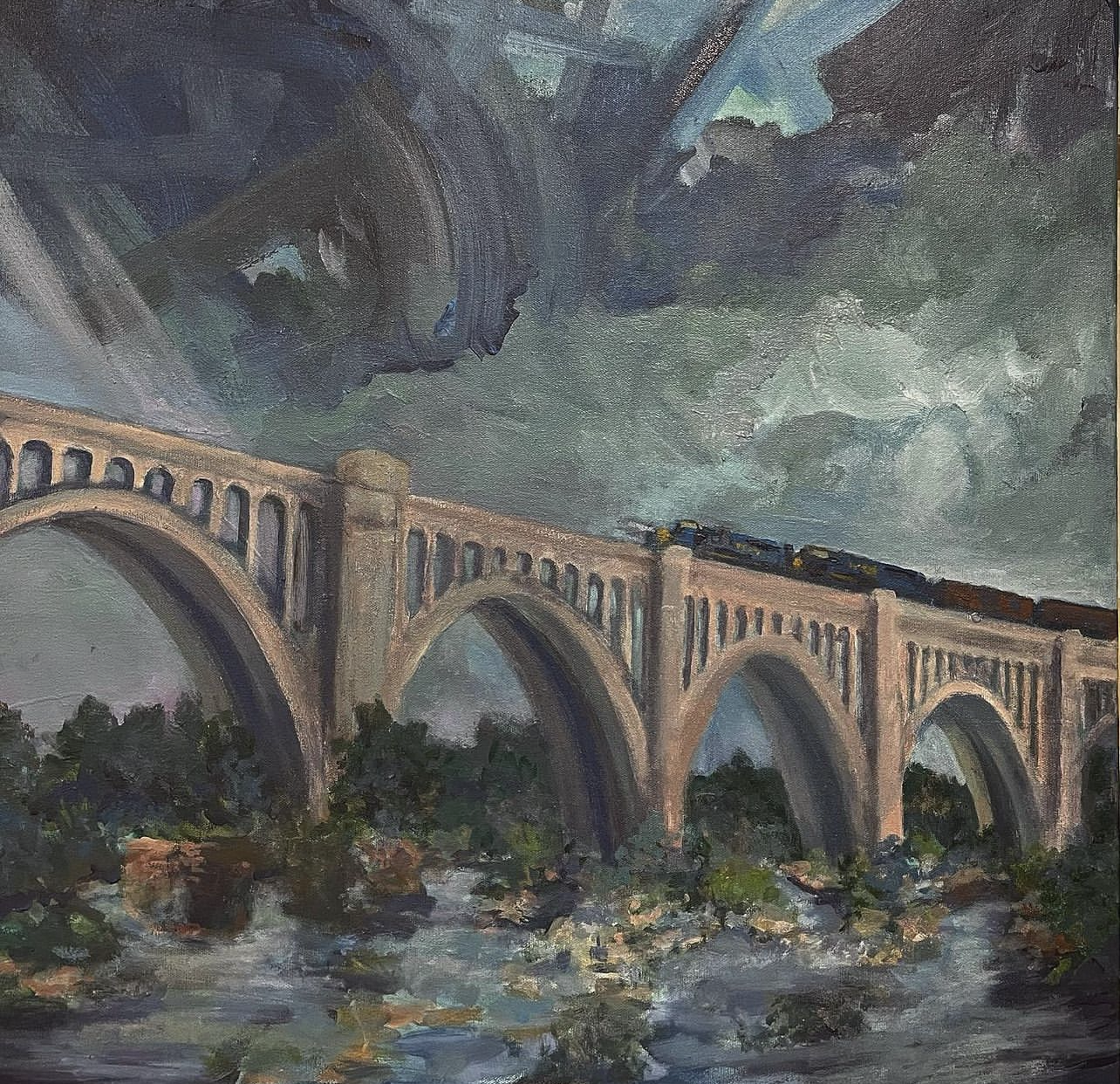 Evening A-Line Bridge Study by Ed Trask