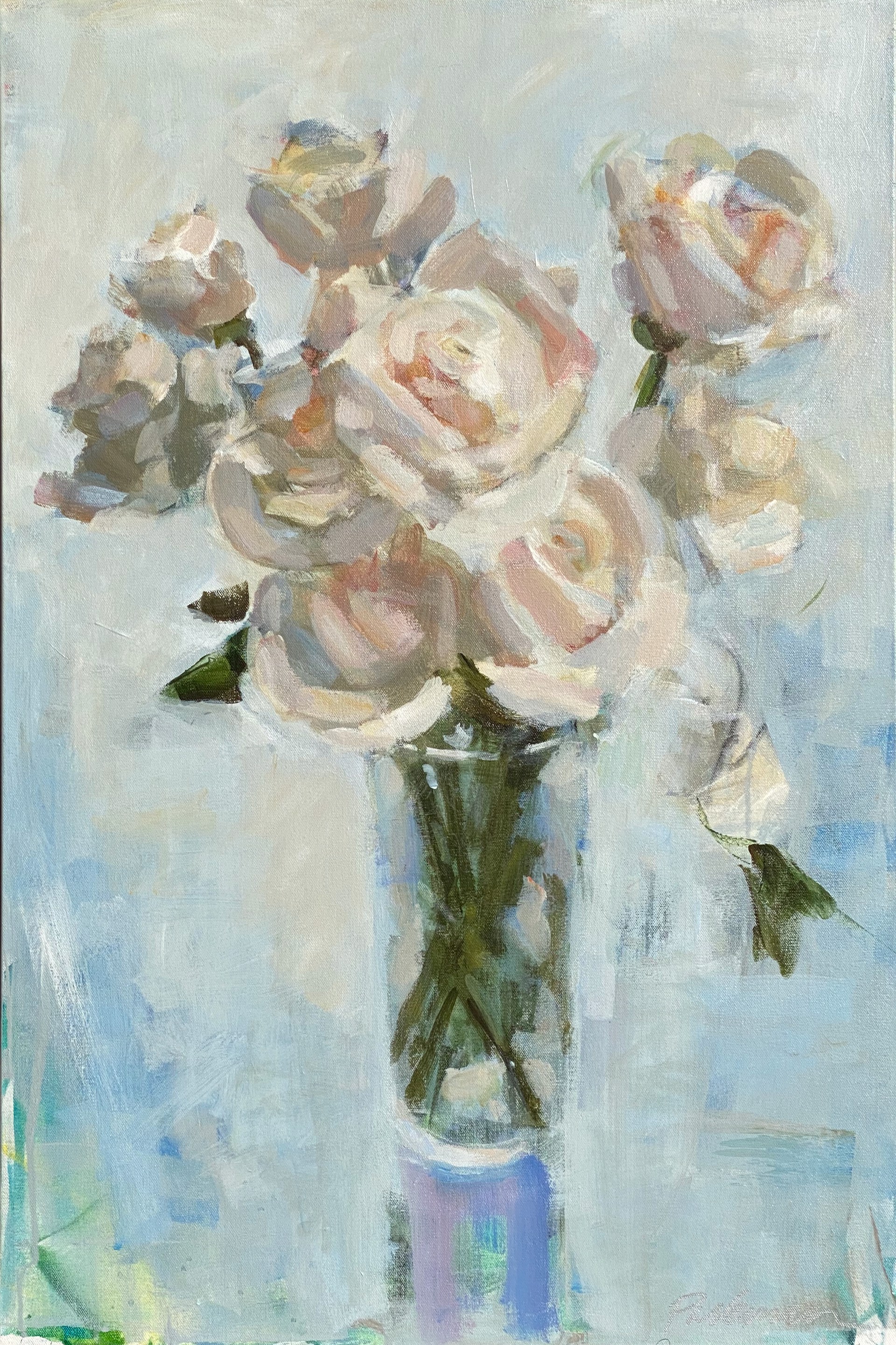 White Roses Bouquet by Mary Parkman