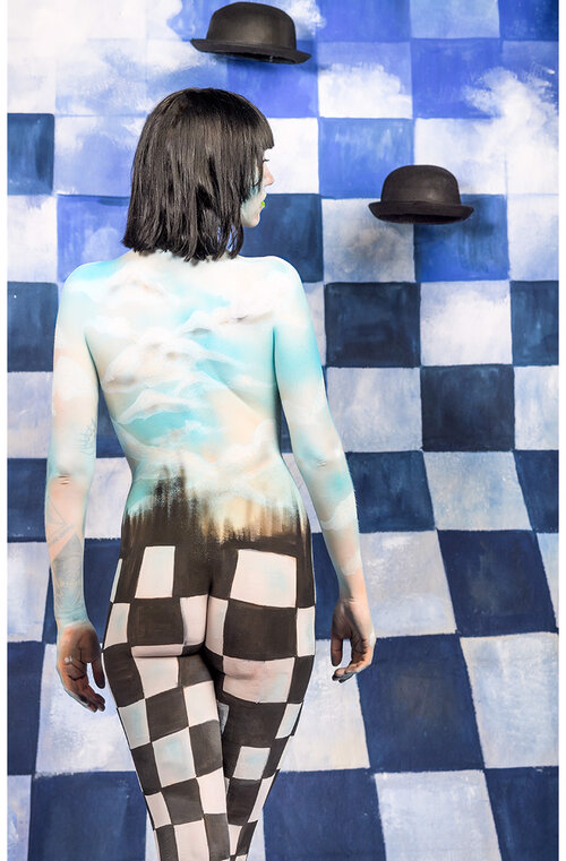 Human Canvas - Magritte Inspired III by Wesley Channell