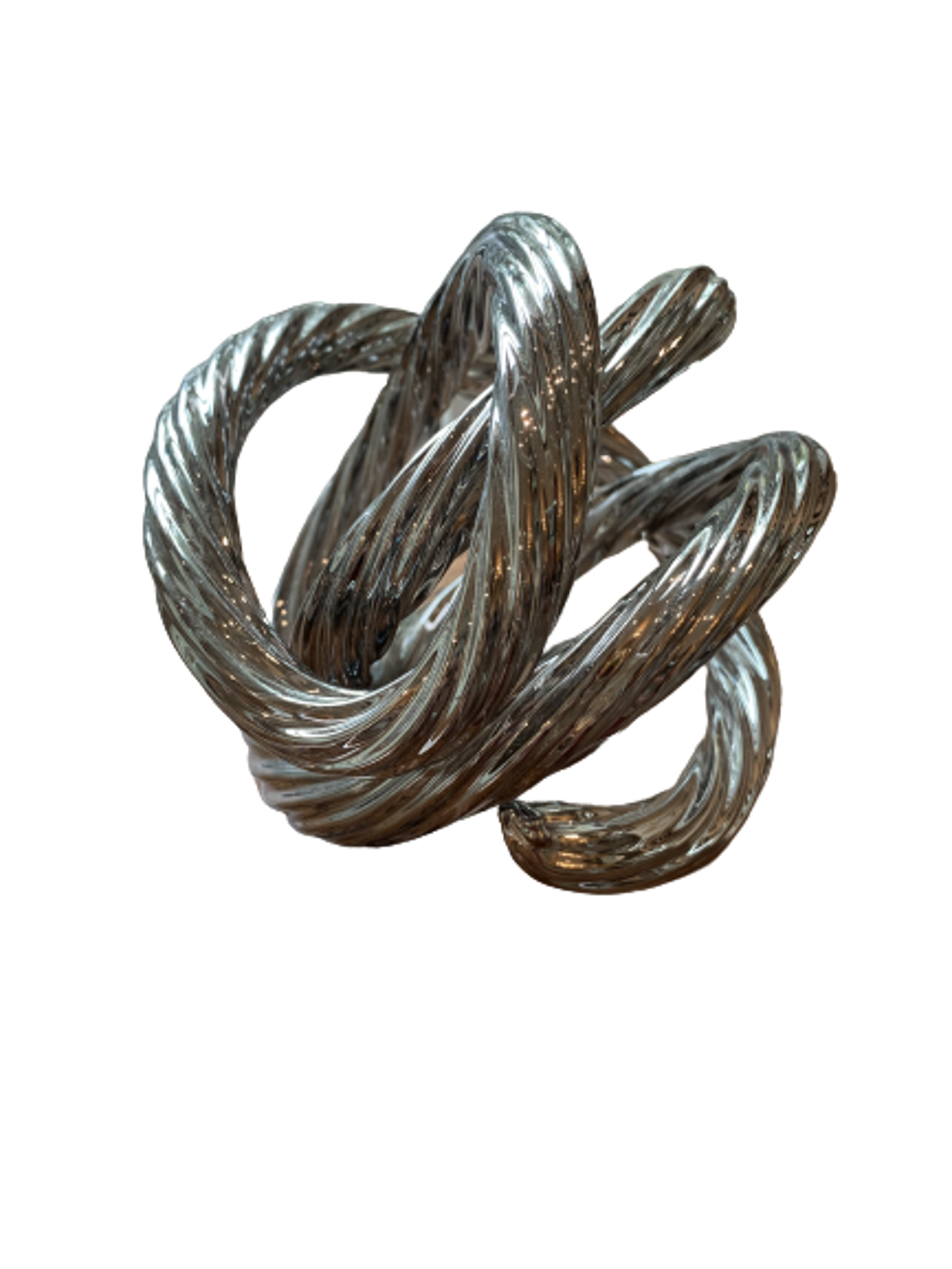 Metallic Love Knot CH-MT by V Handblown Glass