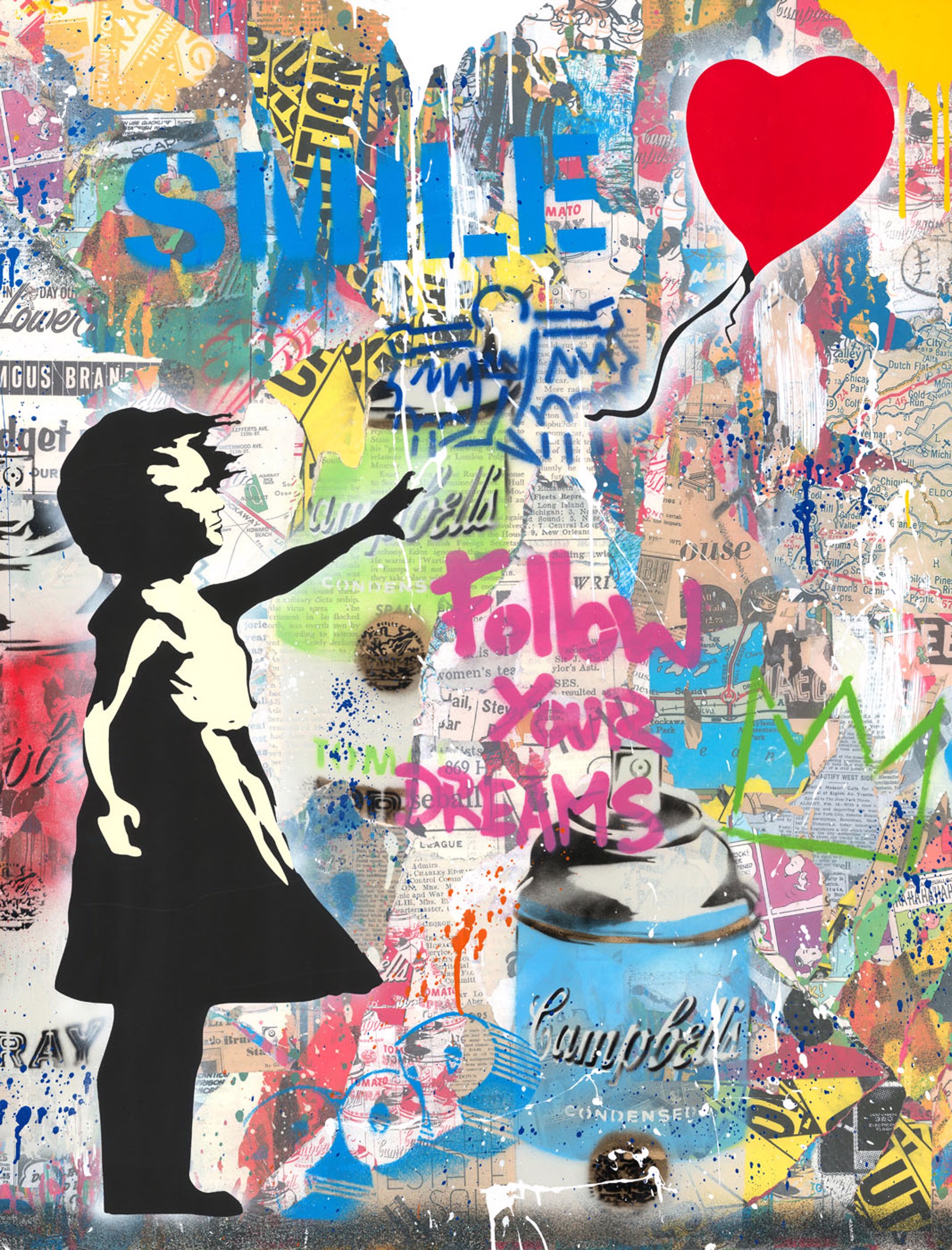 Balloon Girl By Mr. Brainwash (b. 1966) | New River Fine Art