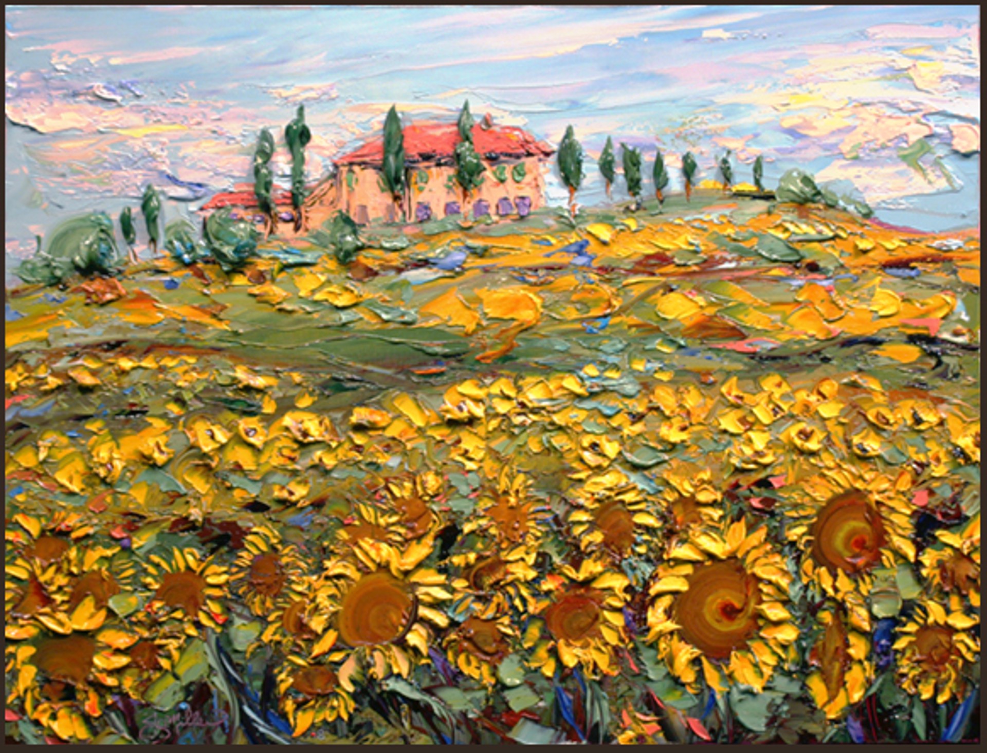 Patrick's Sunflowers by JD Miller