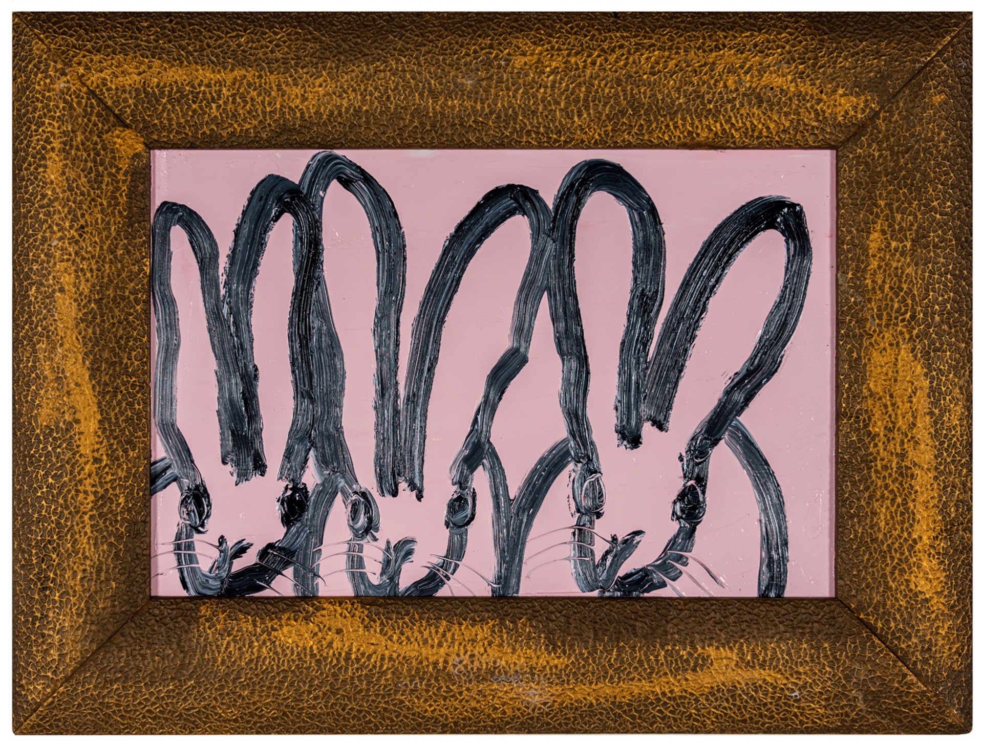 Hunt Slonem Art For Sale - Hunt Slonem Pink Rock, 2022 Oil on Wood12 x 18 in  