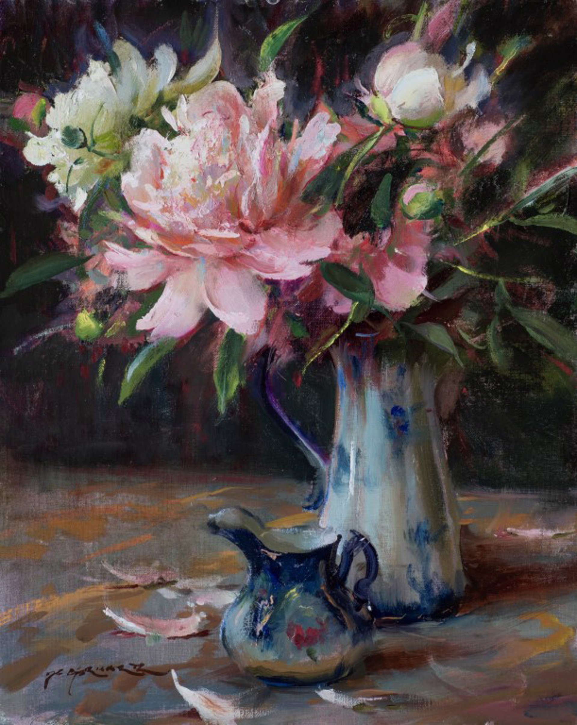 ダン.ゲァハルツ Peonies and Cobalt by Daniel F. Gerhartz | InSight Gallery