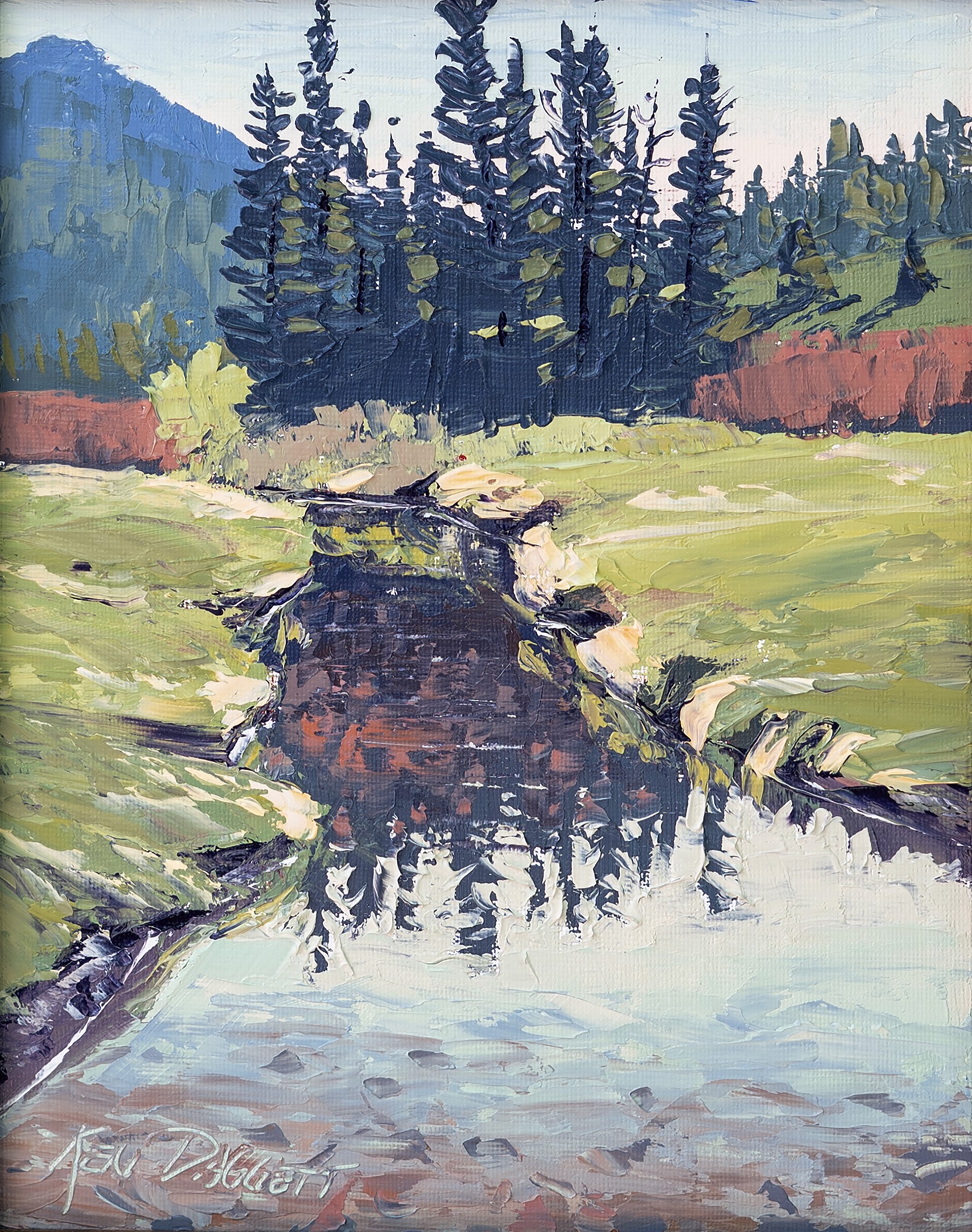 Meadow Reflections by Ken Daggett