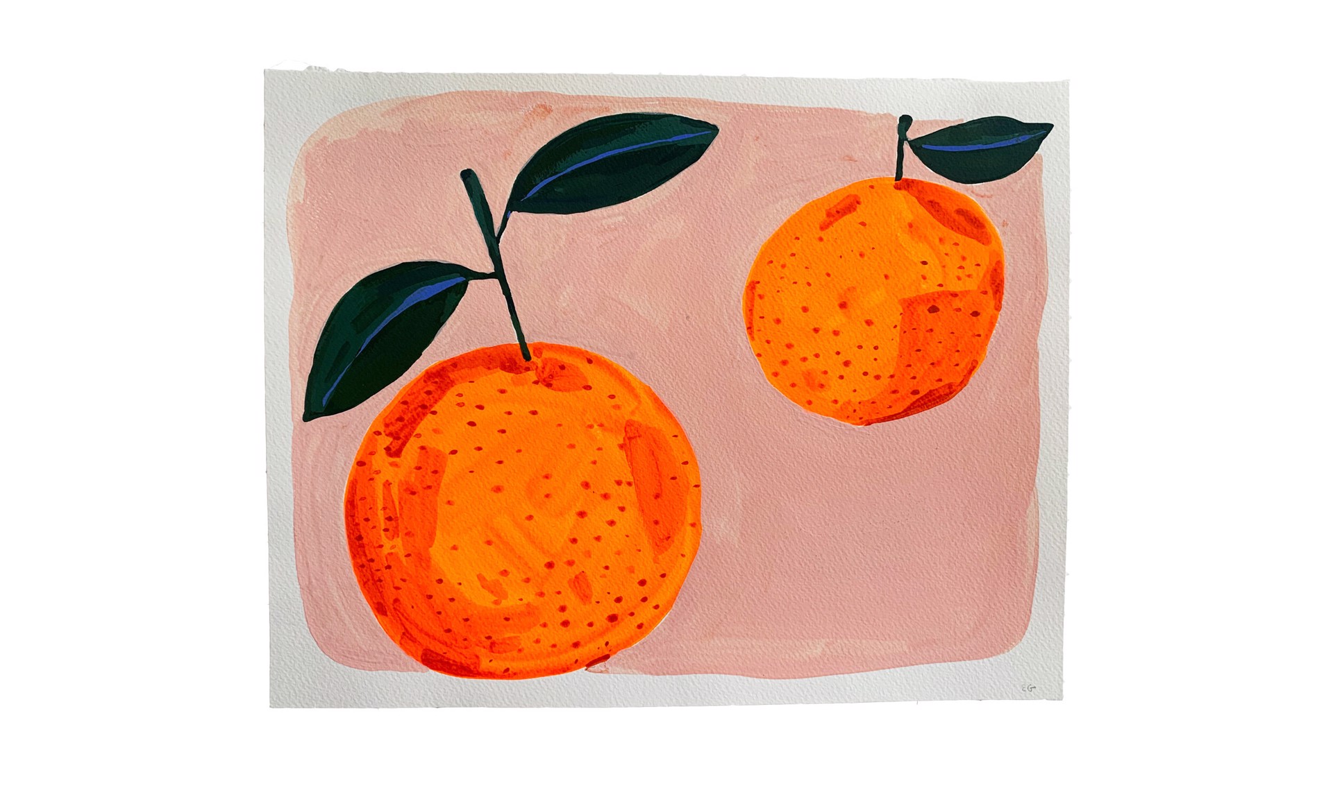 Two Oranges by ELIZABETH GRAEBER