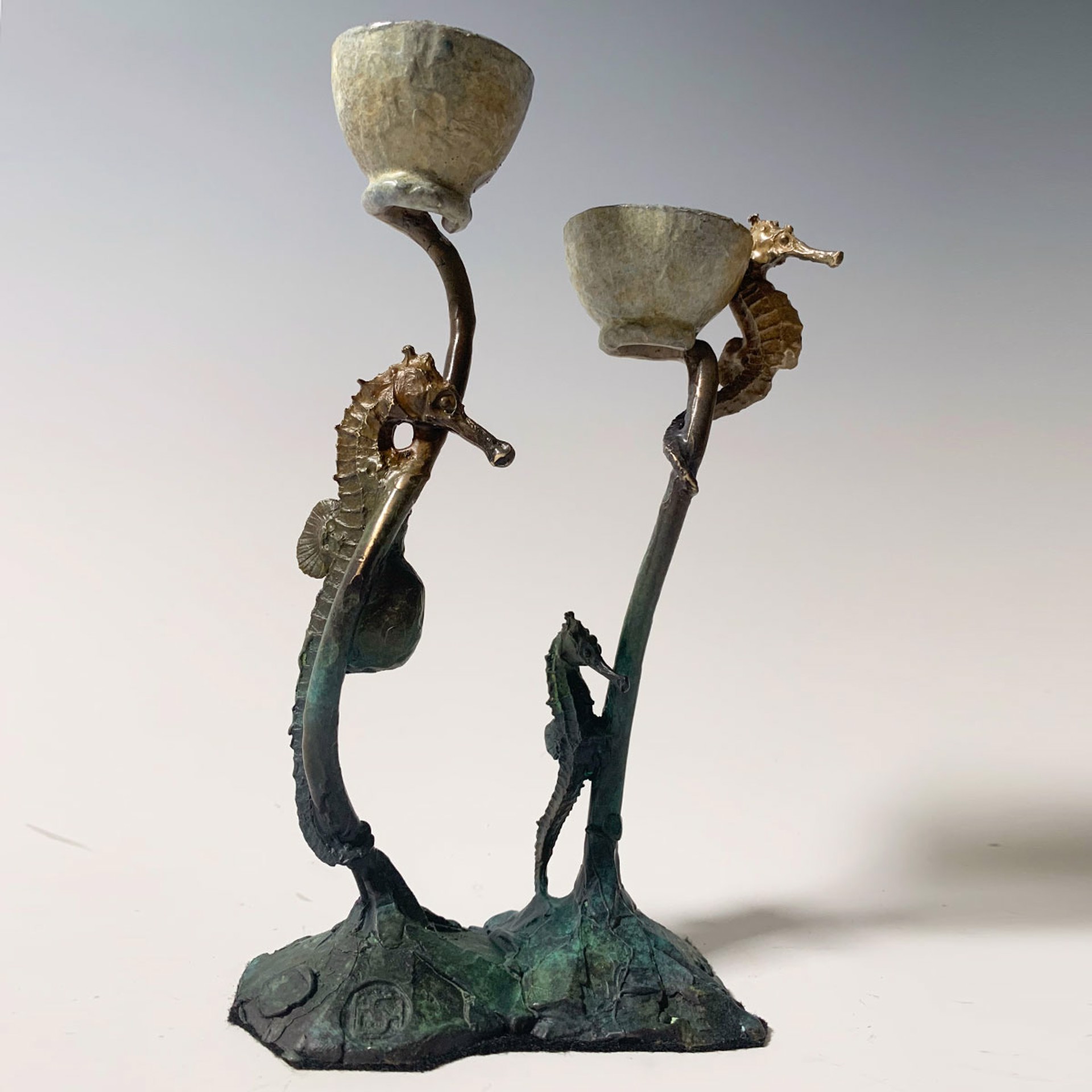 Double Seahorse Candle sticks by Dan Chen