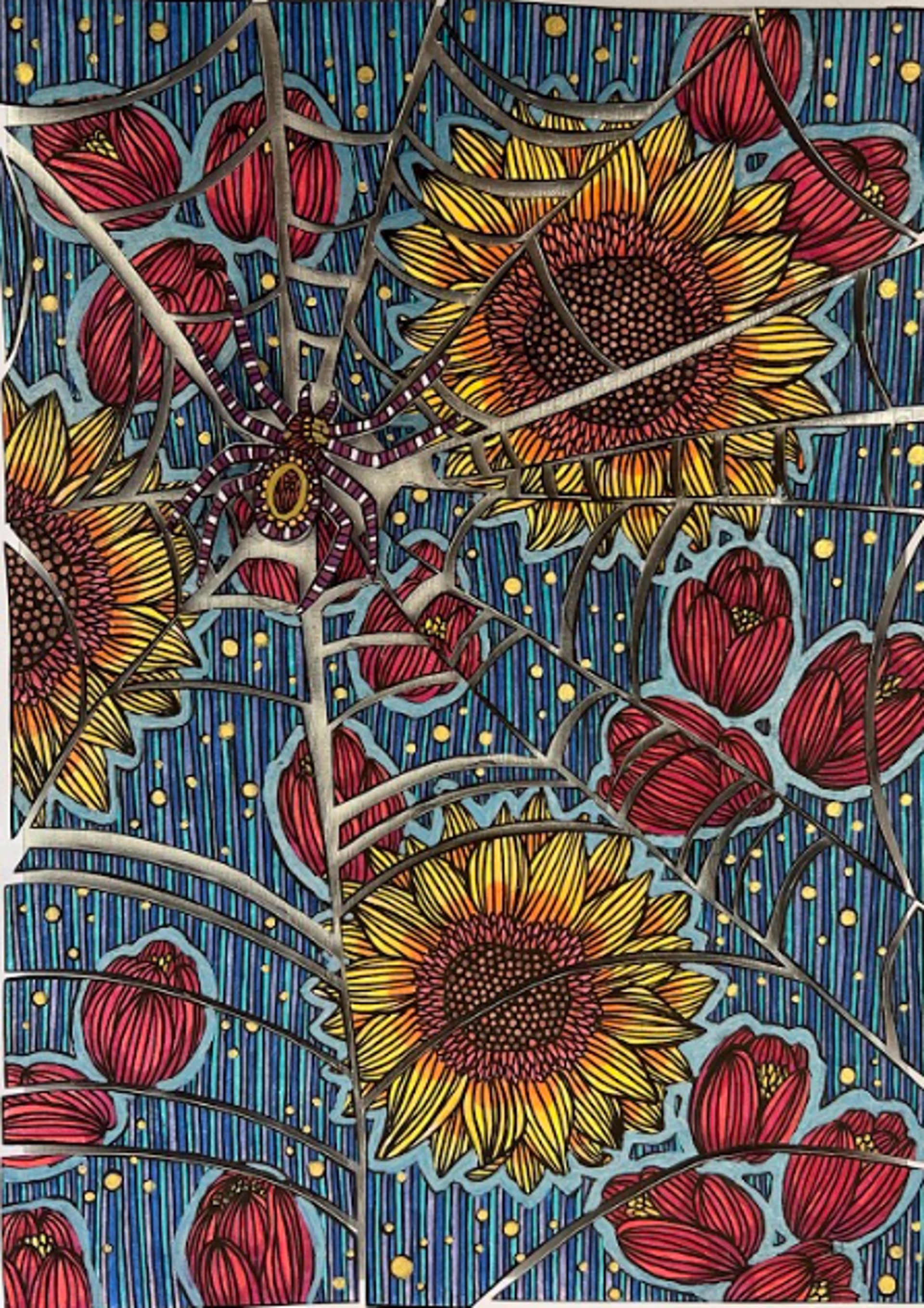 Silk and Sunflowers by Heather Divoky