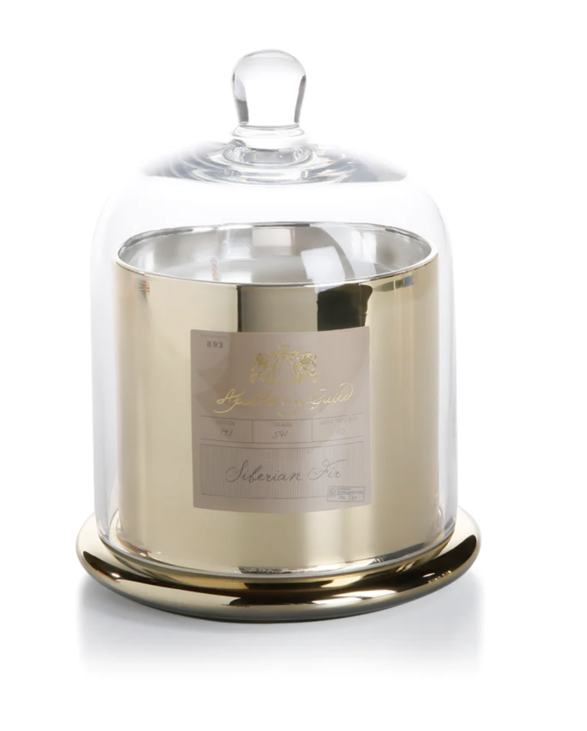 Apothecary Guild "Siberian Fir" Candle with Glass Dome - Medium by Argent