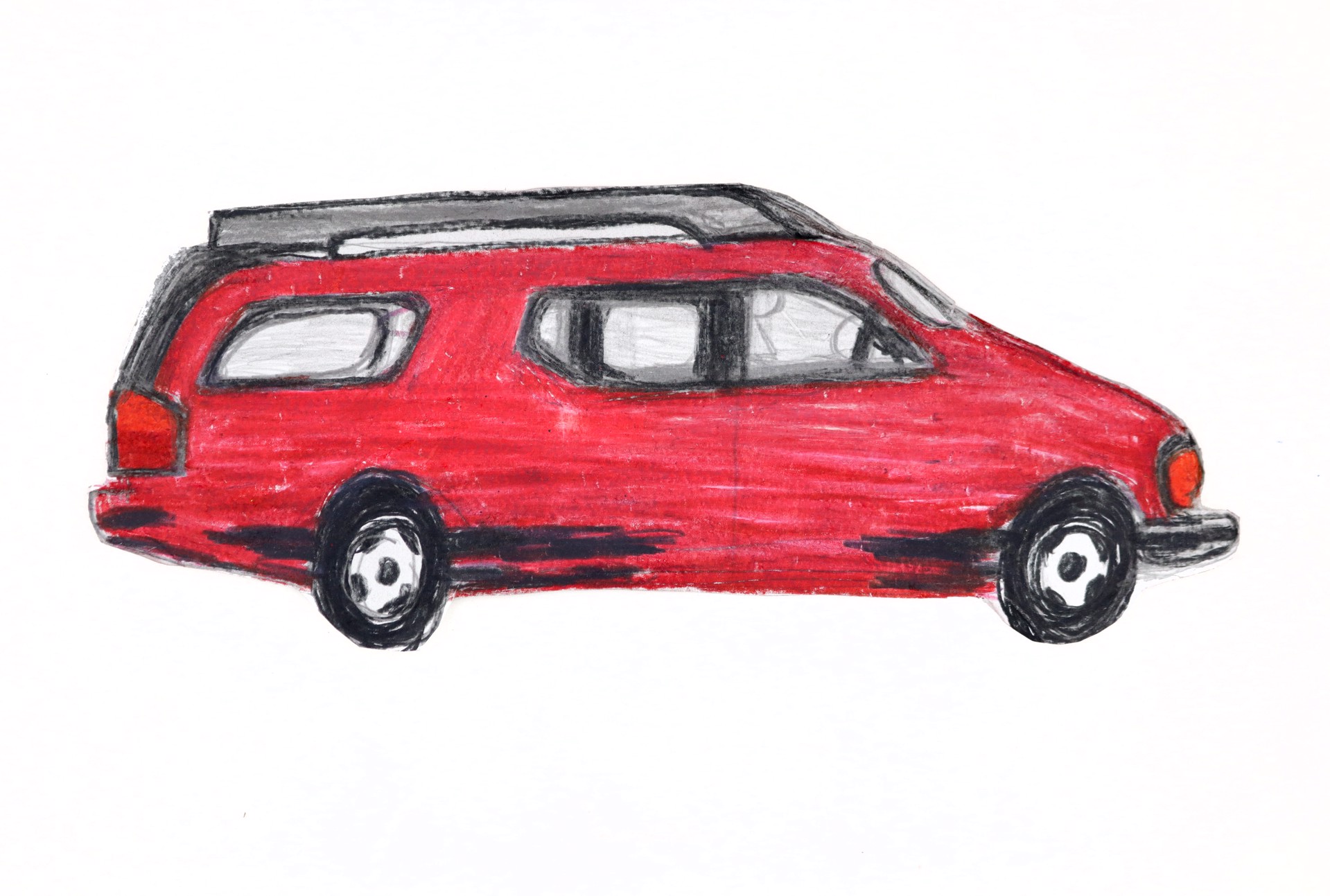 Red Car by Michael Haynes