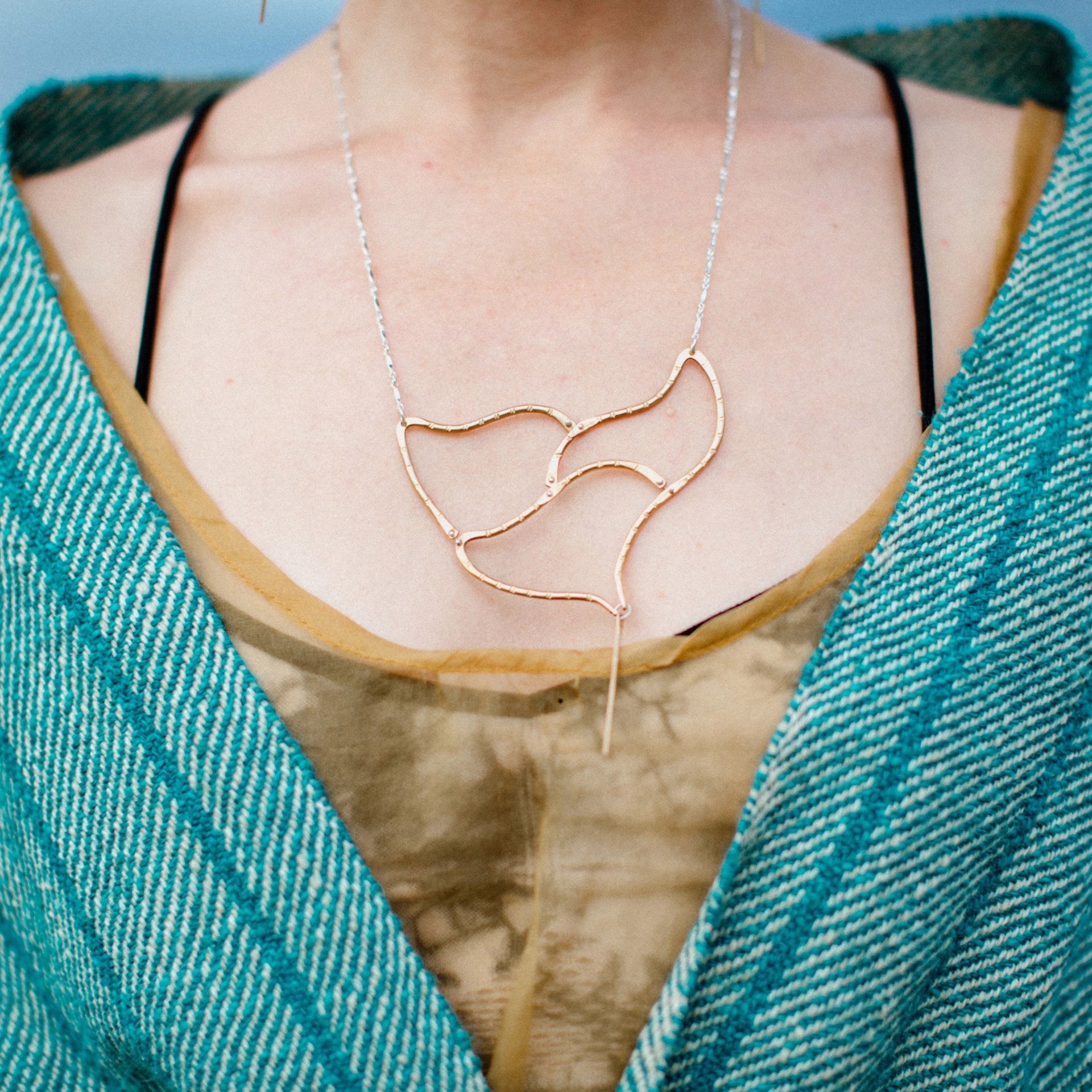 Agave Necklace - Brass by Clementine & Co. Jewelry