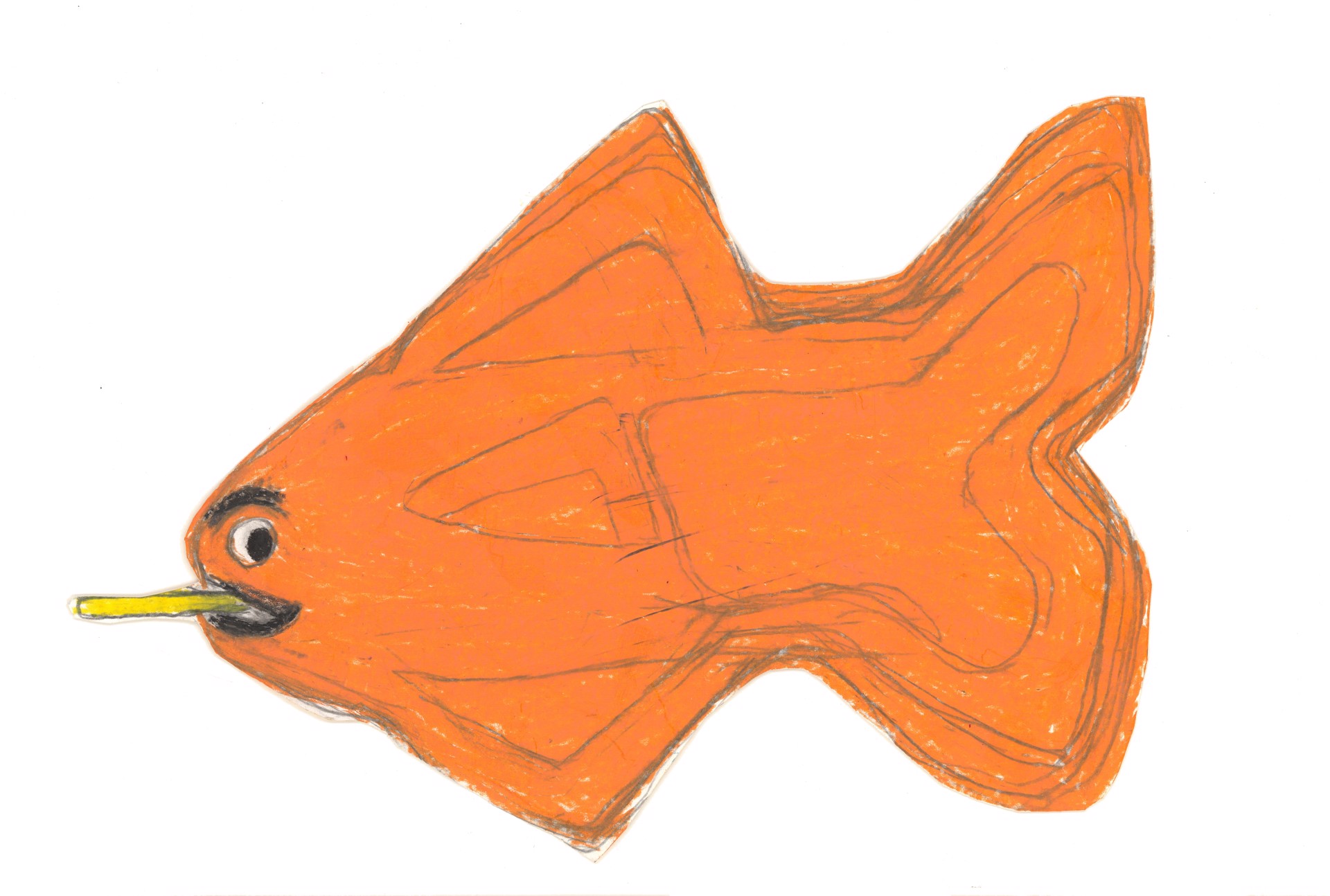 Fish with Straw in Mouth by Michael Haynes