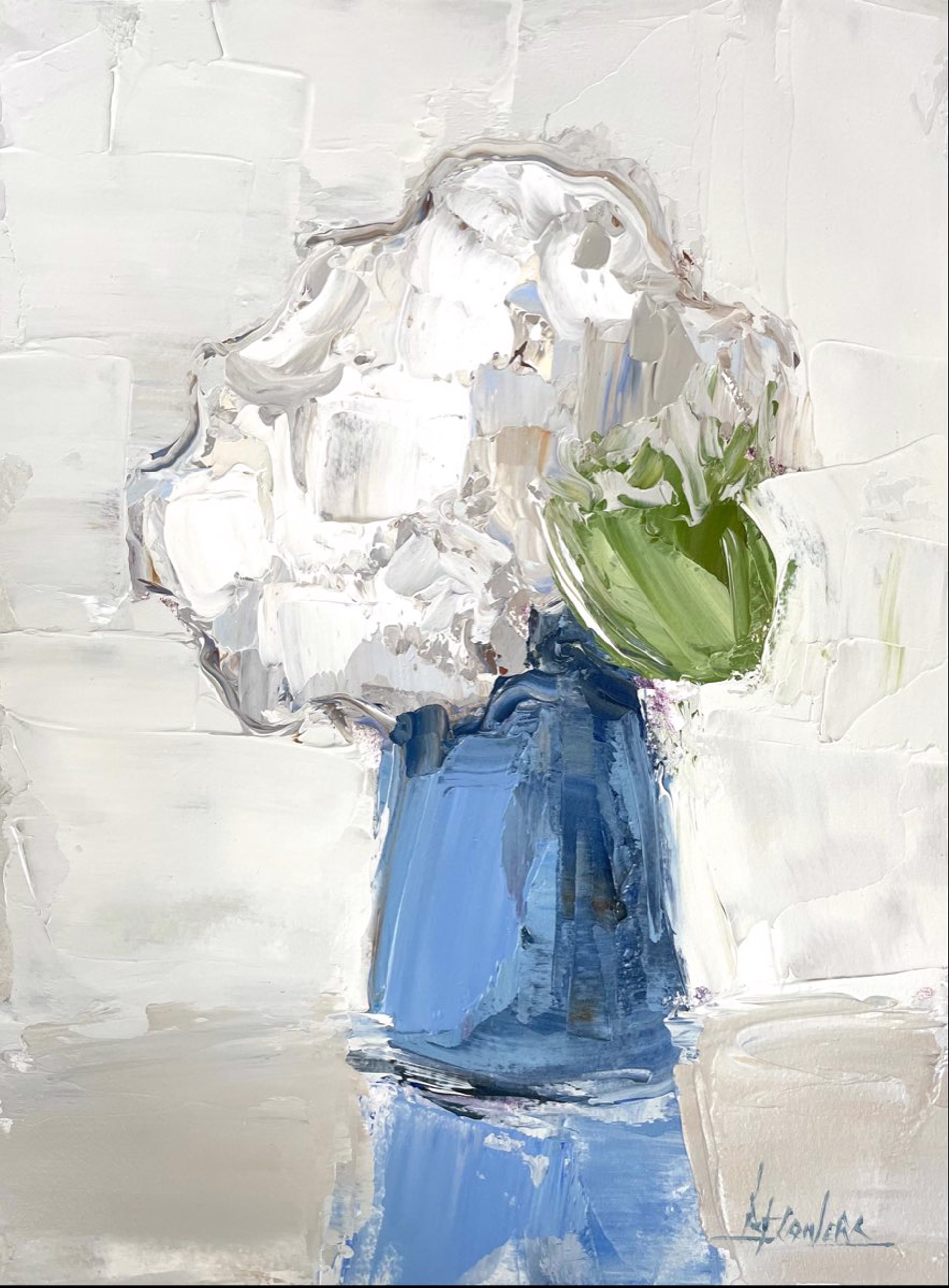 Blue Vase, I by Barbara Flowers