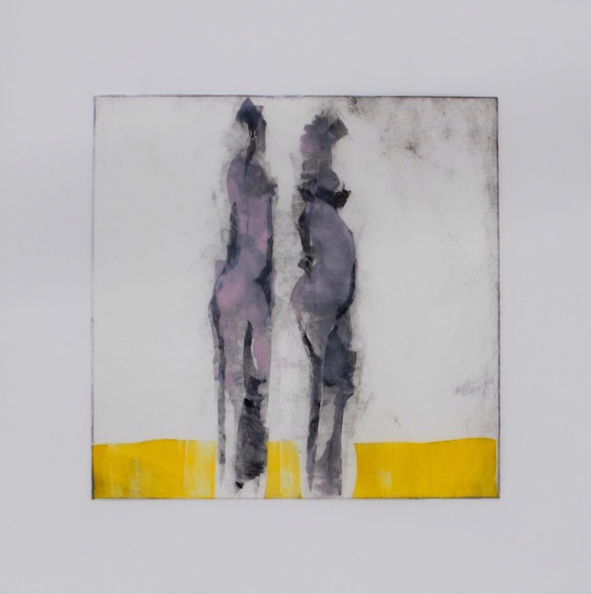 Couple on Yellow Ground by Brigitte McReynolds
