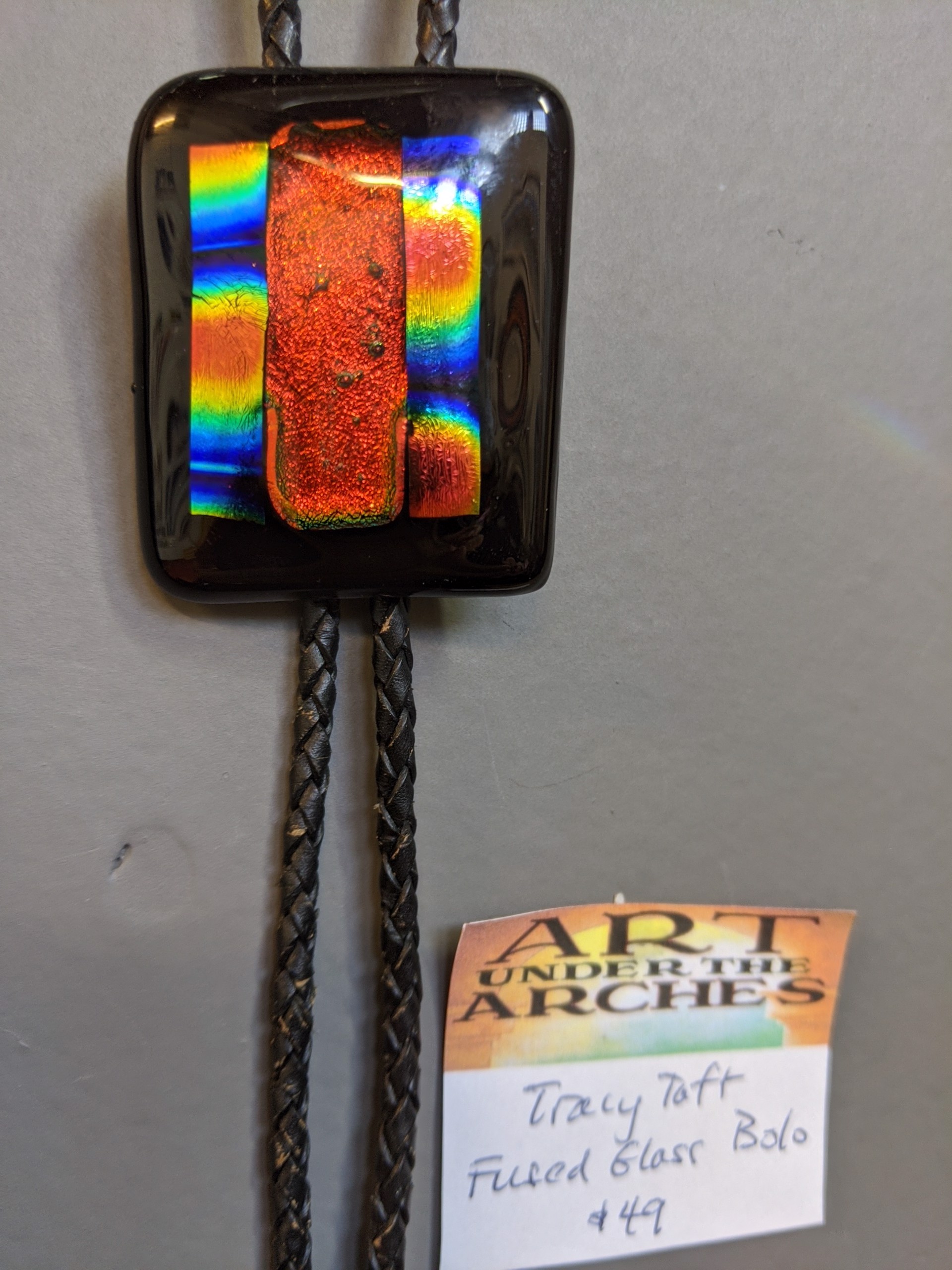 Fused Glass Bolo BT49 by Tracy Taft