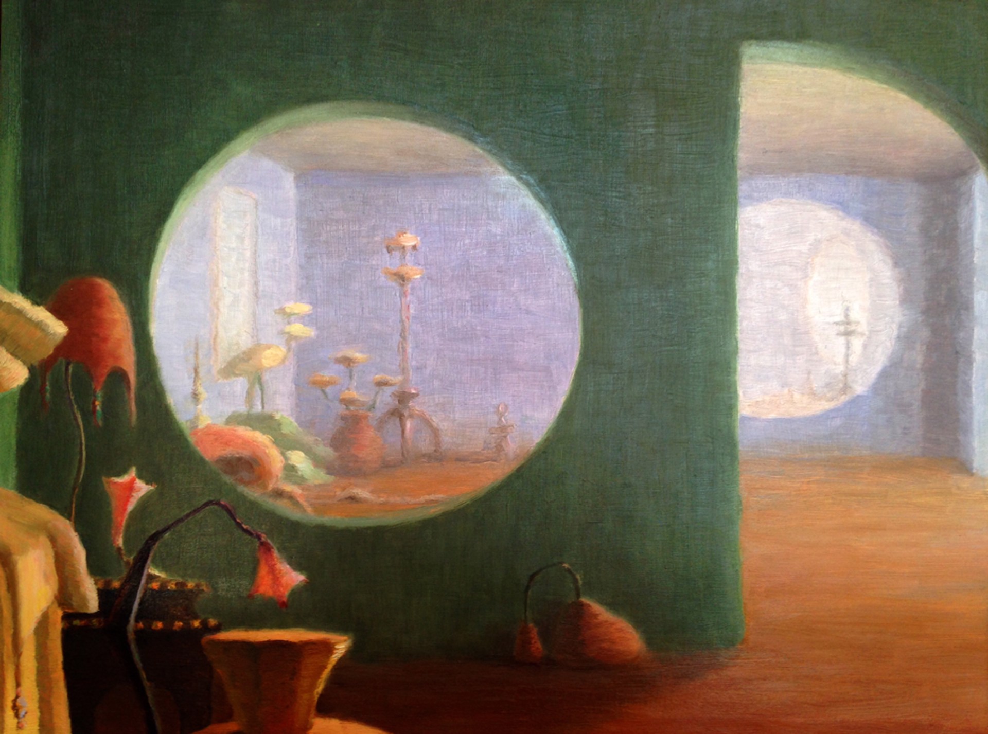 The French Musician's Apartment, Green Room by Gladys Poorte
