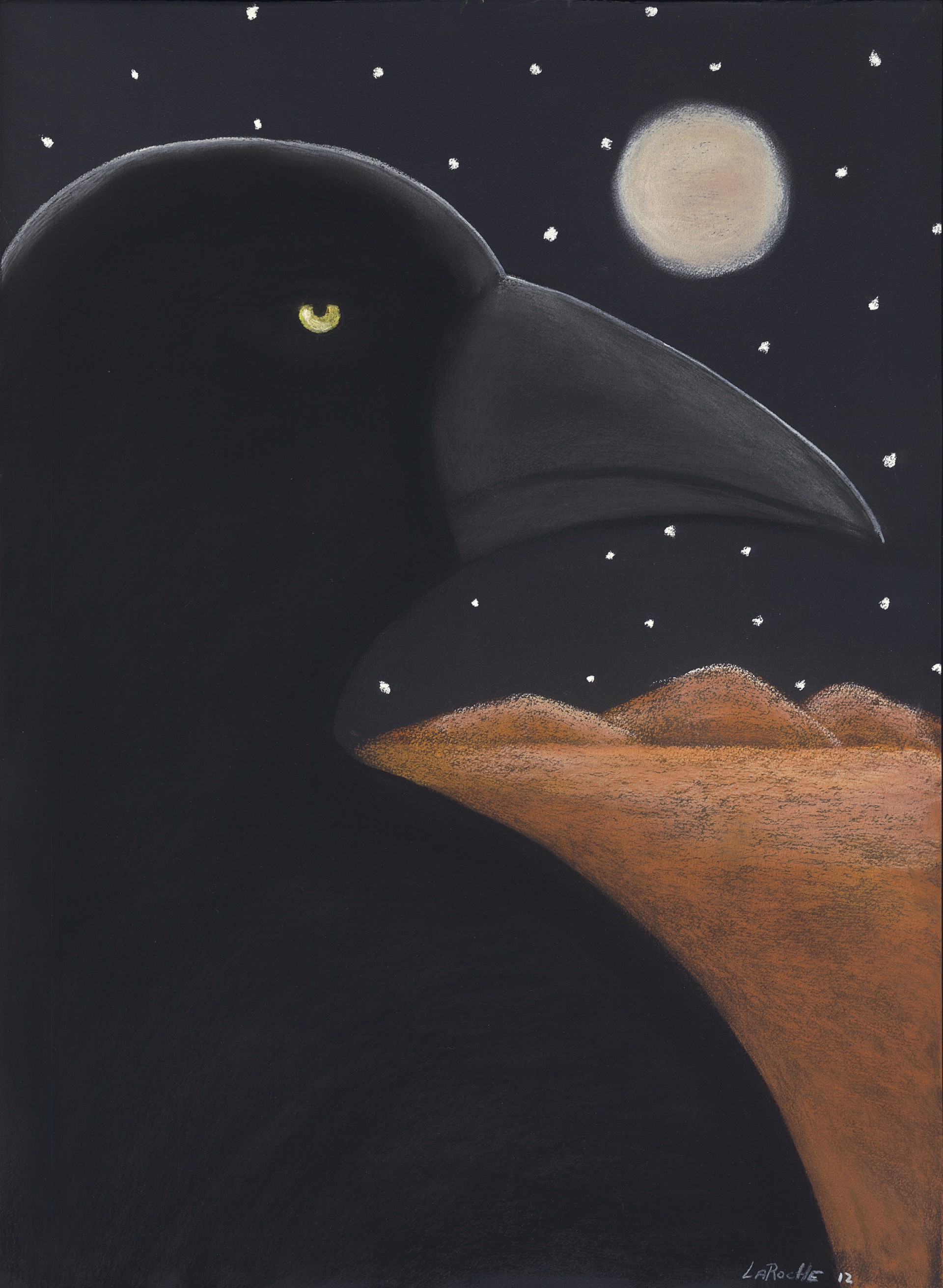 Midnight Raven I by Carole LaRoche