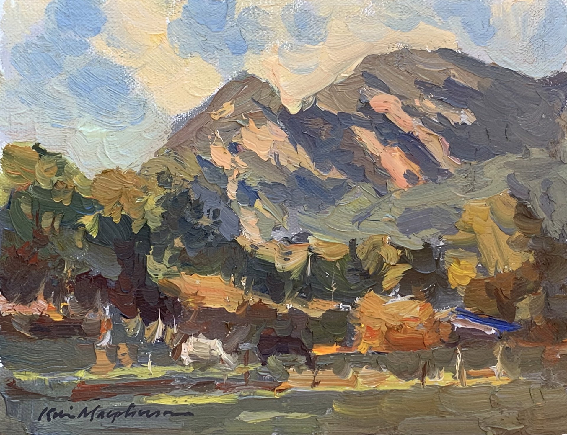 Taos Mtn (Pochade Box) by Kevin Macpherson
