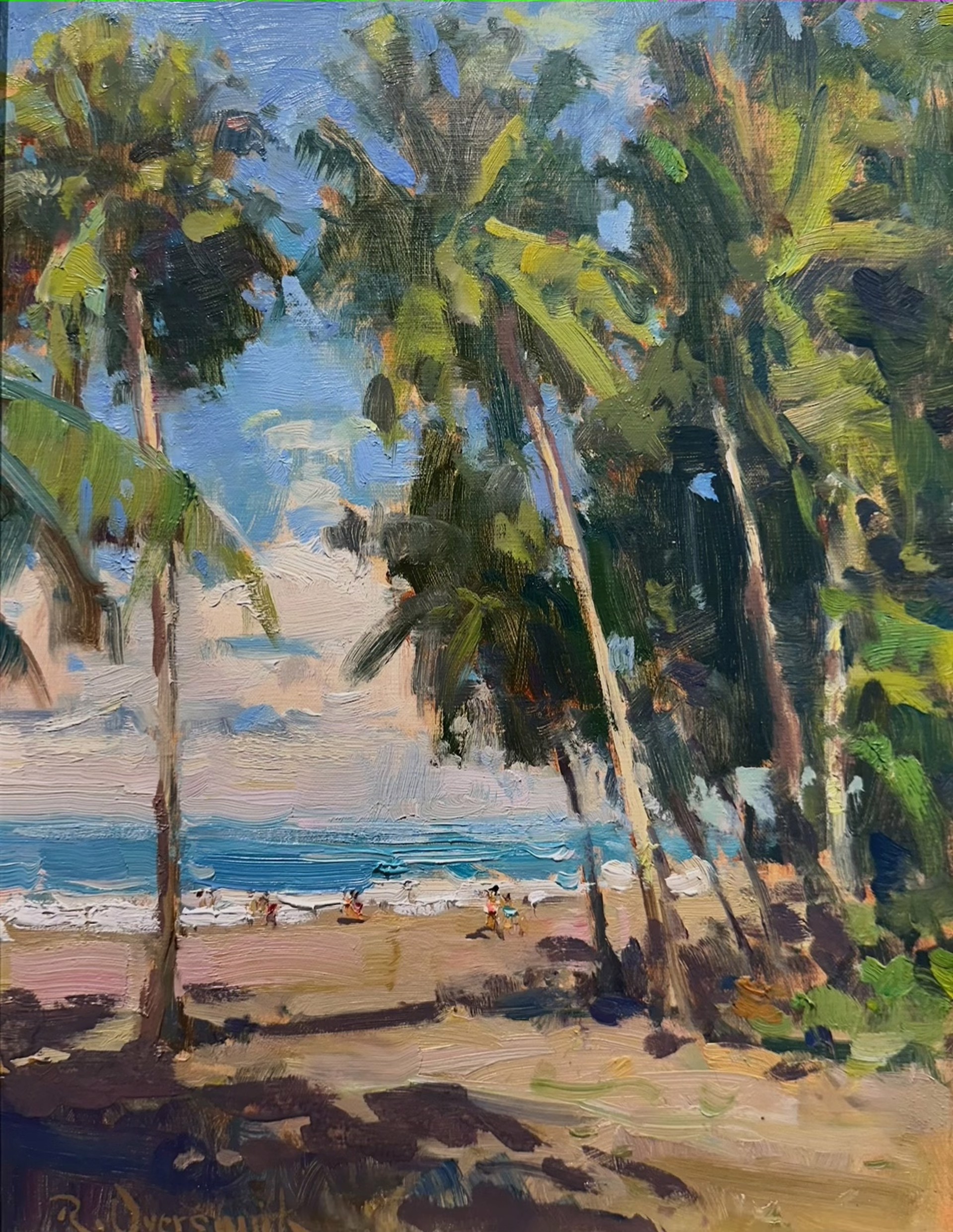 View Through the Palms by Richard Oversmith