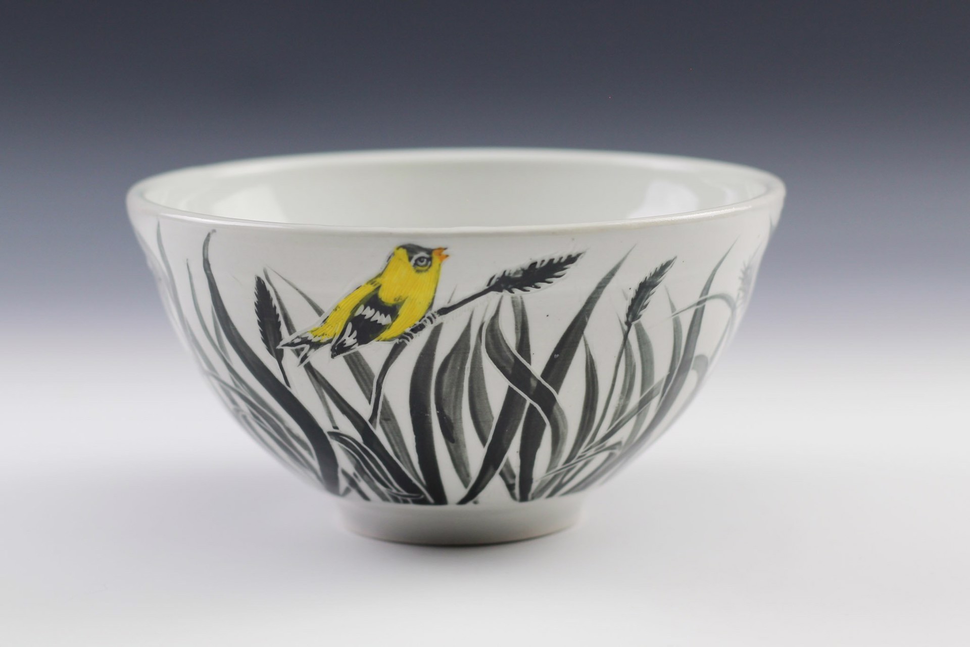 Goldfinch Bowl by Glynnis Lessing