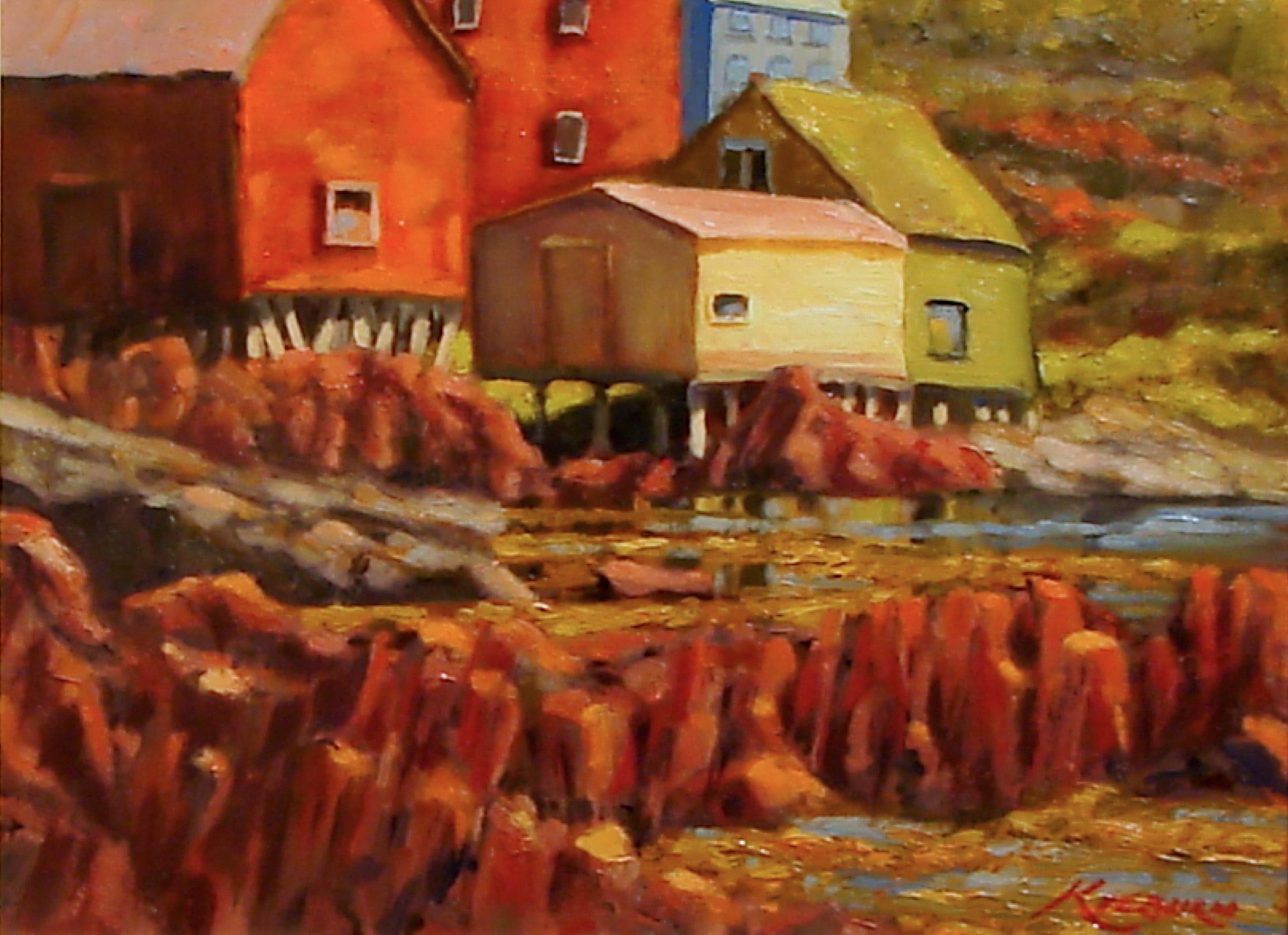 "Colours in Red Cliff" Red Cliff, NL by Michael Kilburn
