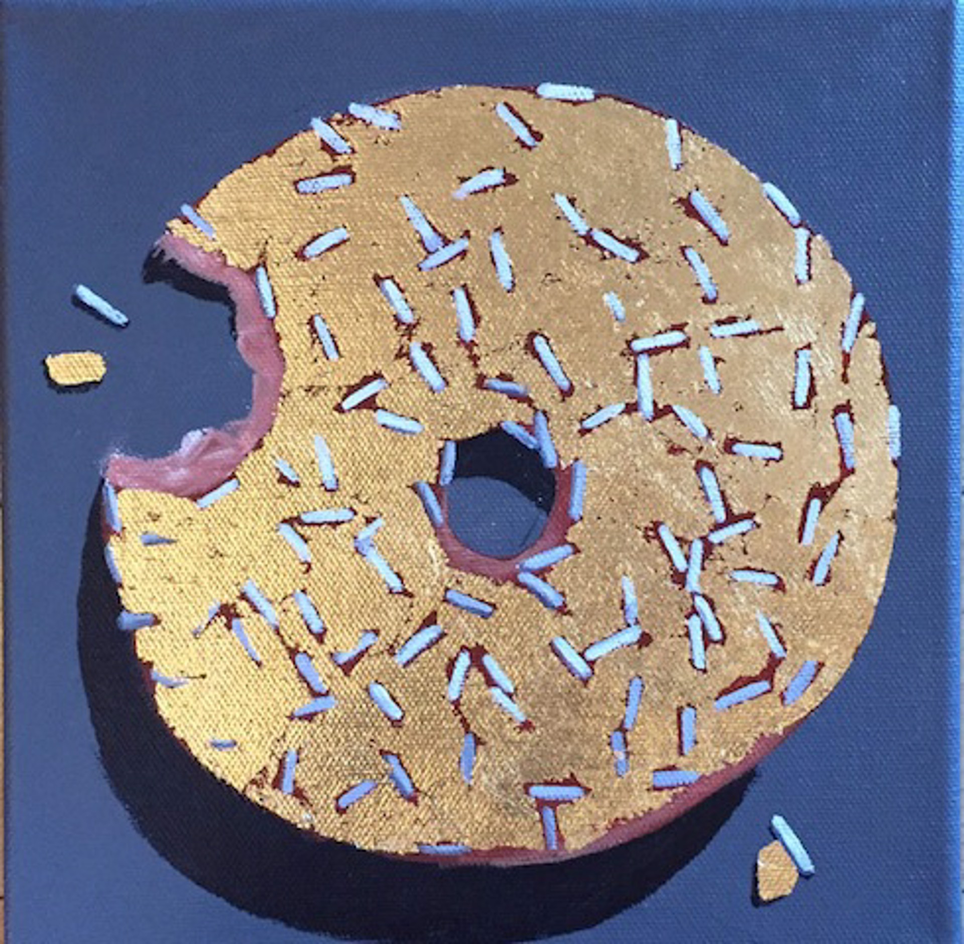 Gold Leaf with Sprinkles I by Terry Romero Paul