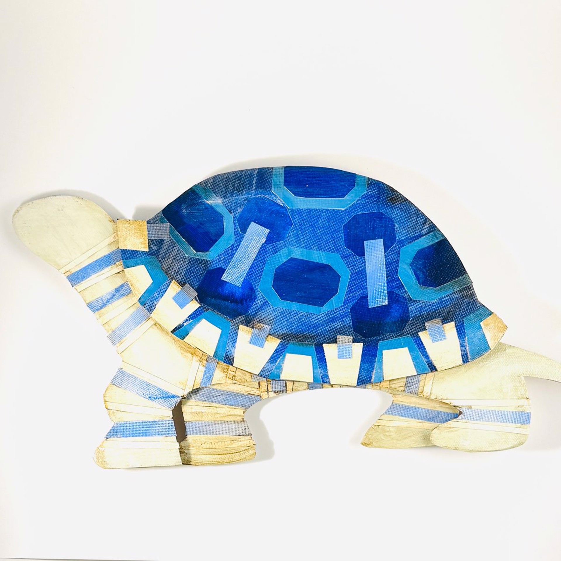 3D Blue Turtle Wall Sculpture RC23-07 by Robin Cooper