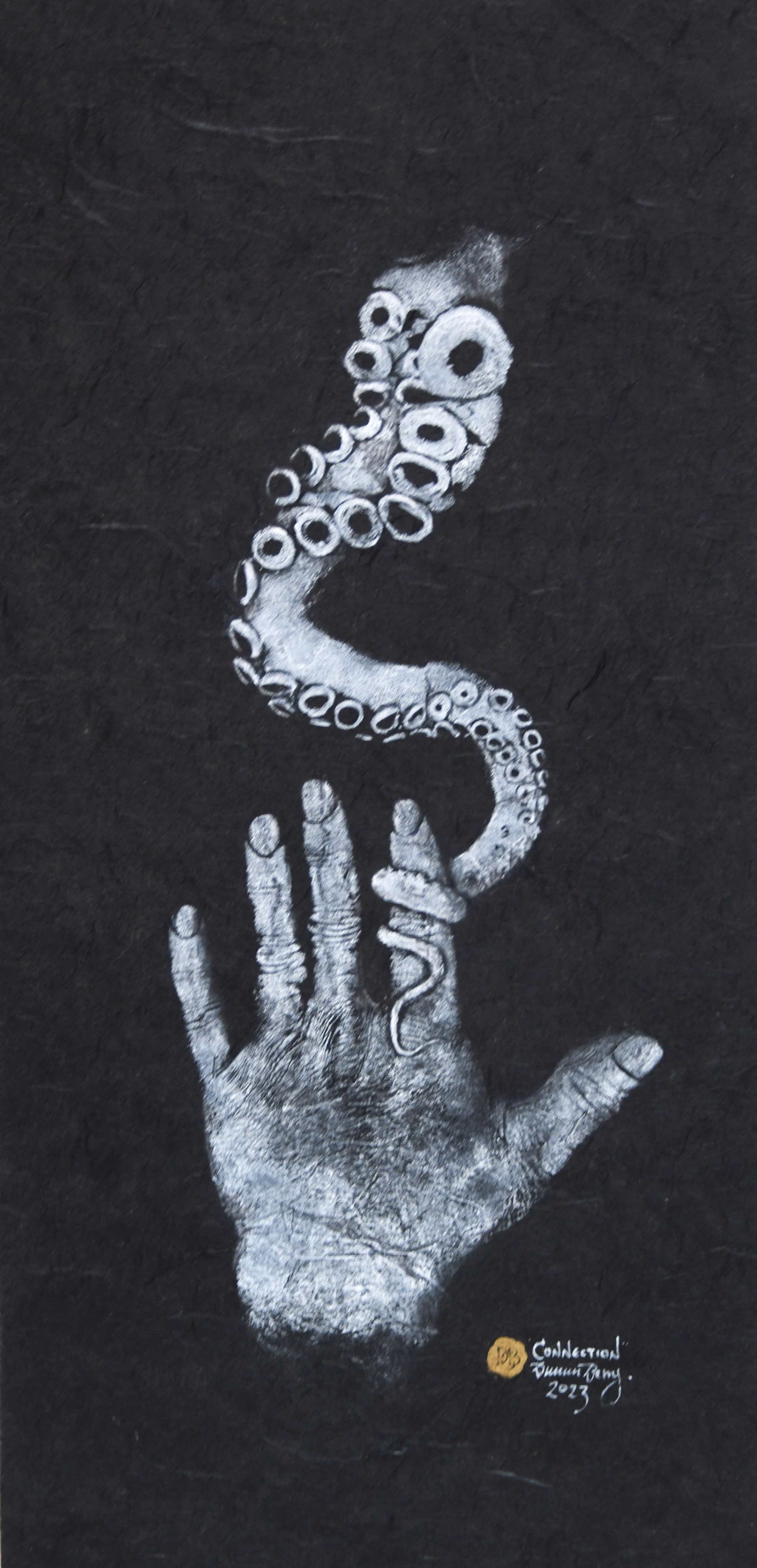Connection: Octopus and Hand by Duncan Berry