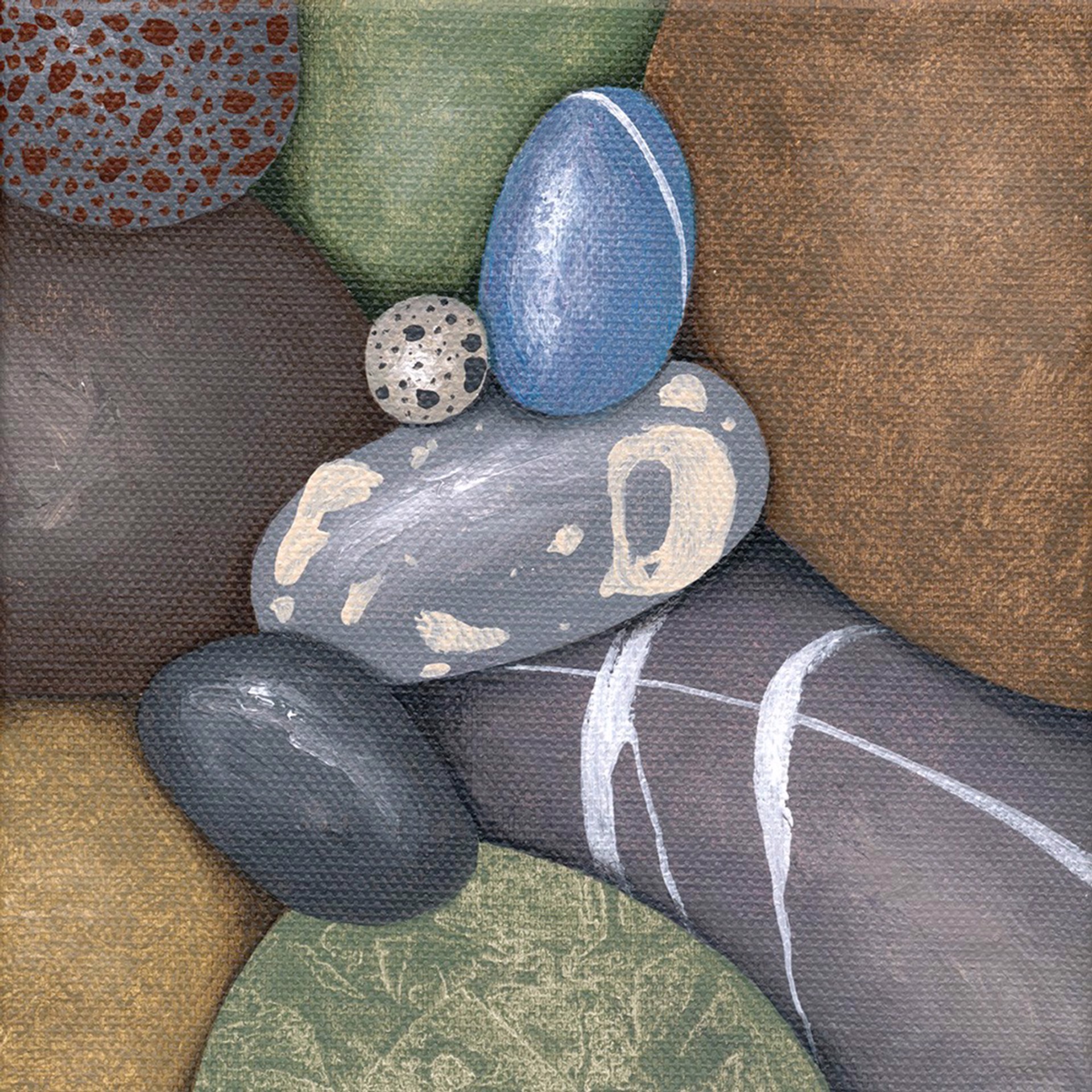 Pebble Painting #631 by Kristina Boardman