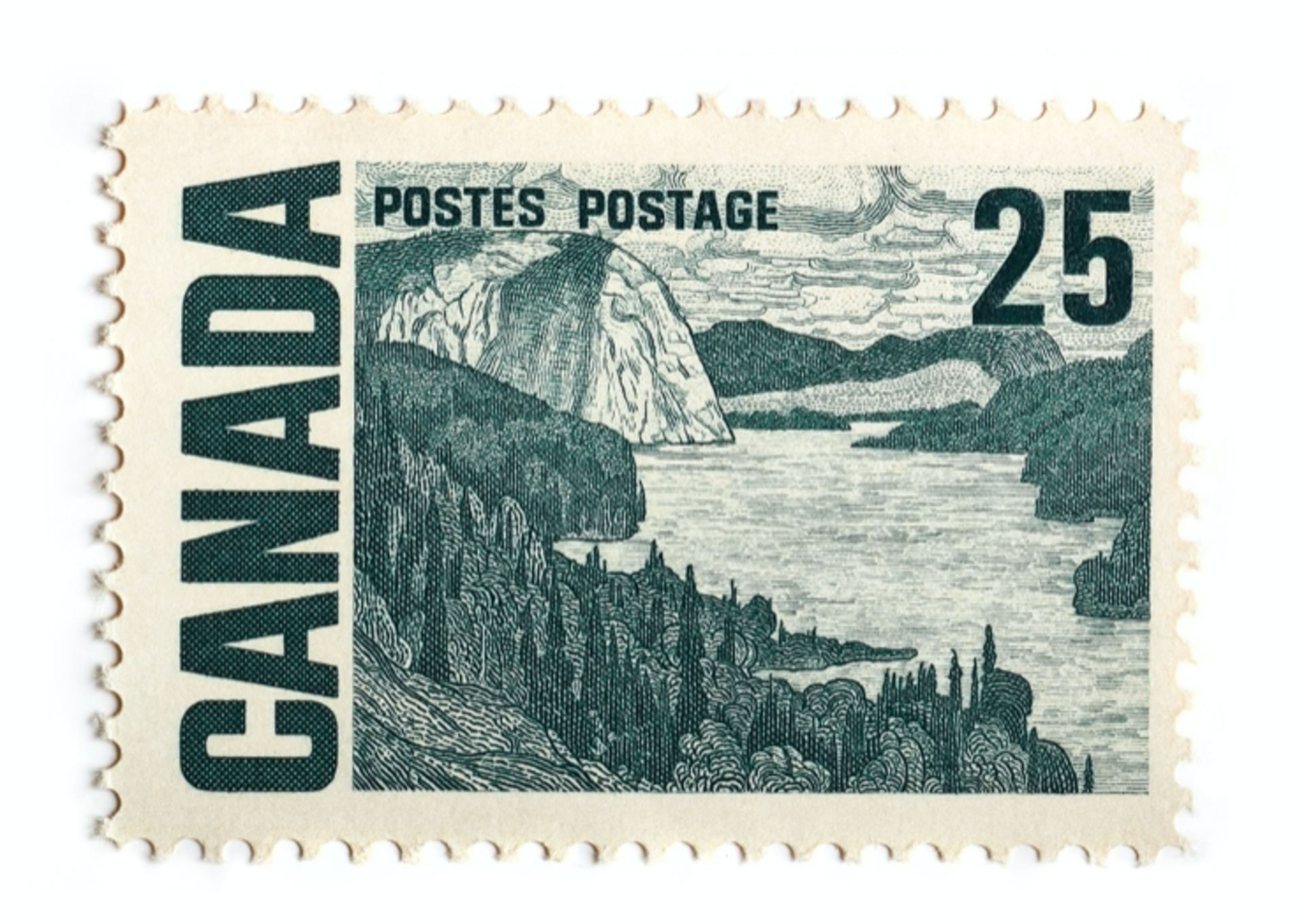 Canada Stamp 25 cents by Peter Andrew Lusztyk | Collectibles