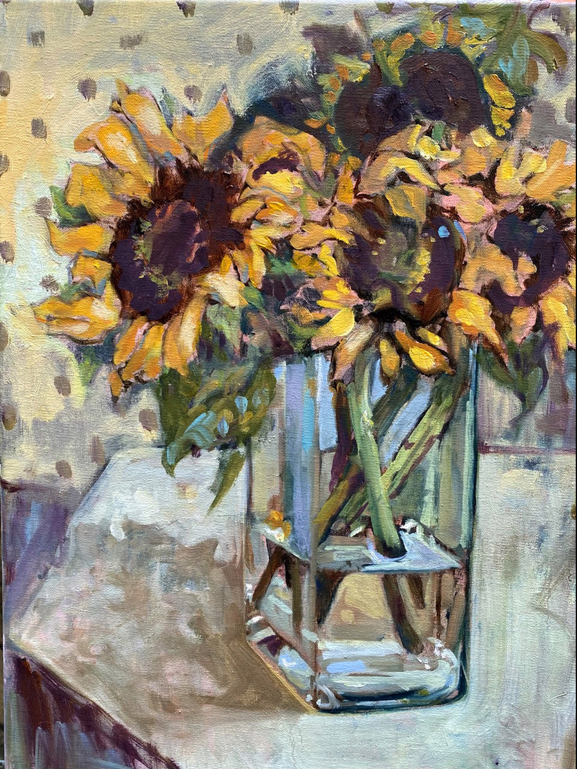 Early Sunflowers by Nan Cunningham