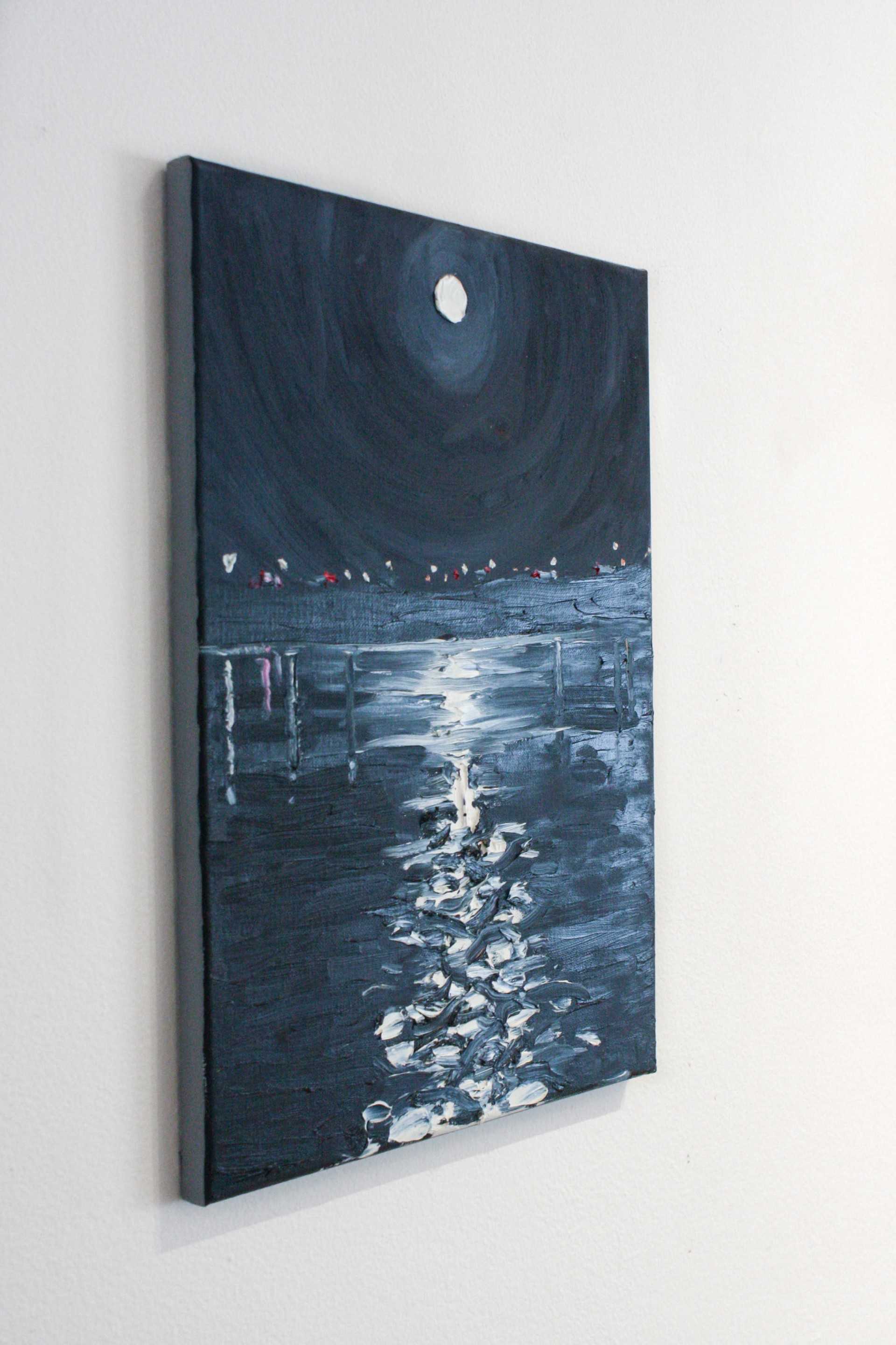 Full Moon over the Hudson by Lauren Gregory