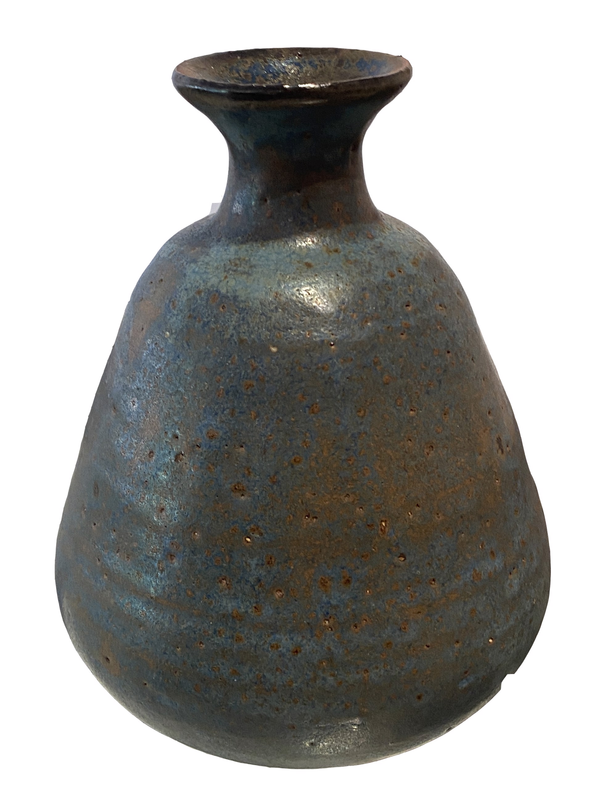 Blue Spouted Vessel by Ishmael H. Soto