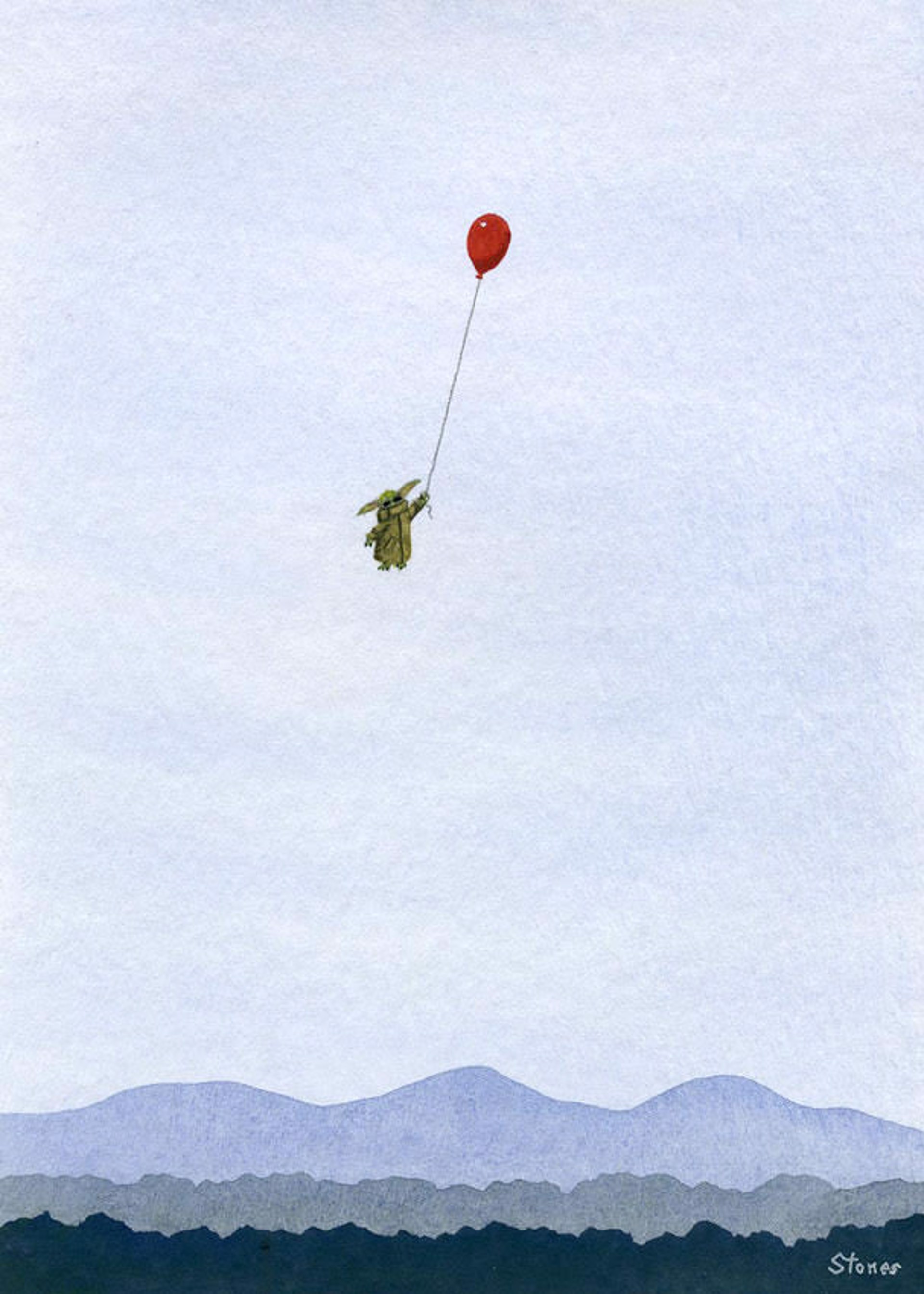Child With Balloon by Greg Stones
