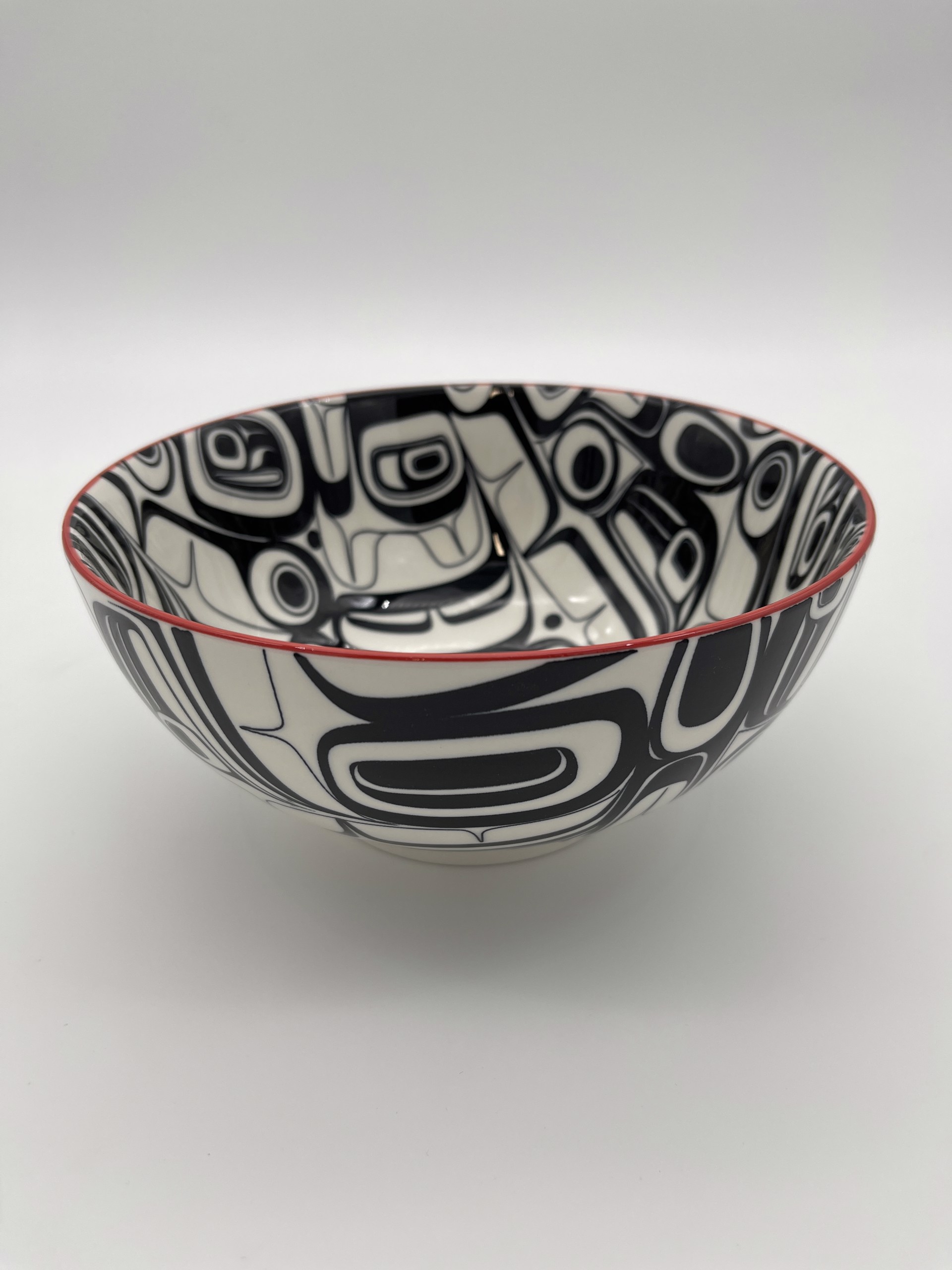 Raven Large Bowl Red/Black by Kelly Robinson