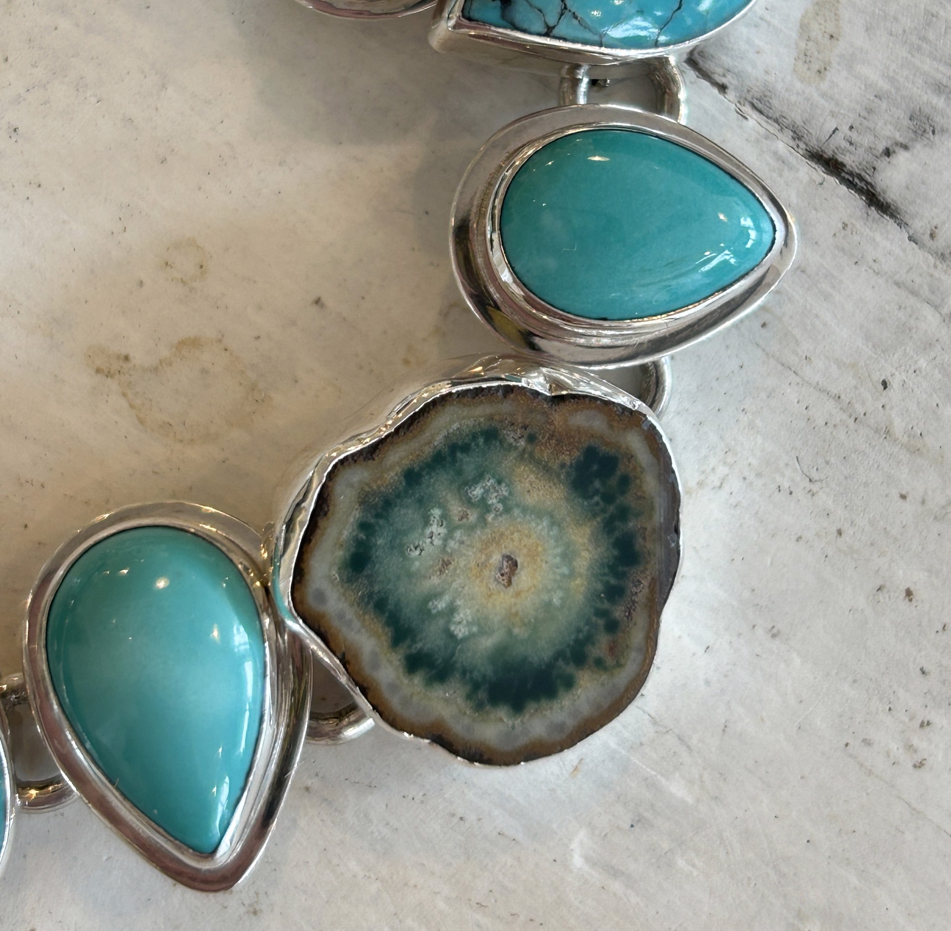 Jewelry | Turquoise Pears Stagalitite Bracelet by Echo of the Dreamer