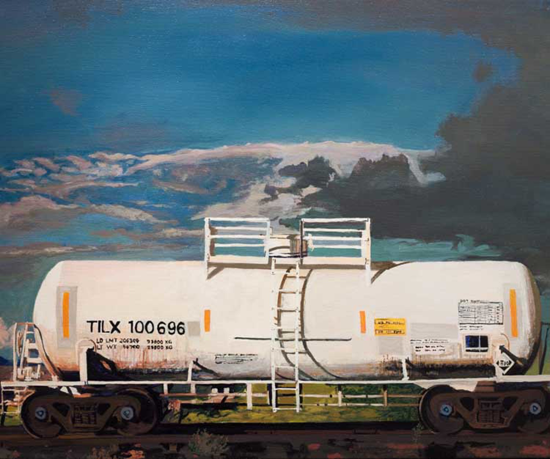White Tank Car TILX by Charlie Meckel