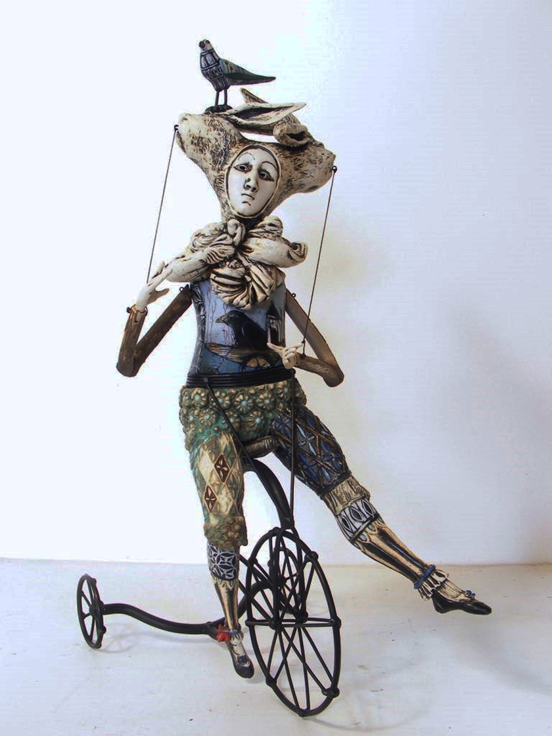 Dancing Tricyclist by Robin and John Gumaelius