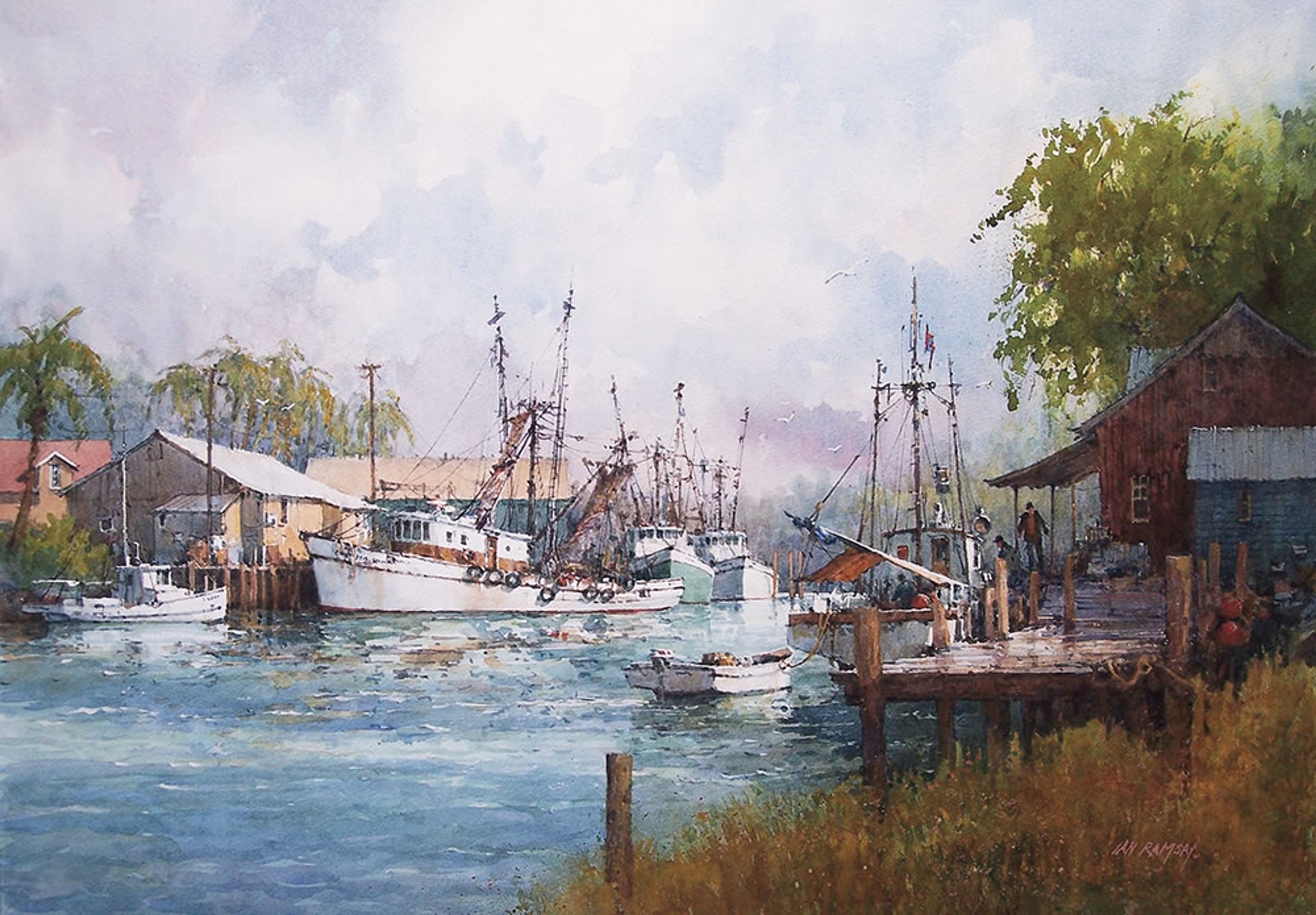 River Dock-South Carolina by Ian Ramsay
