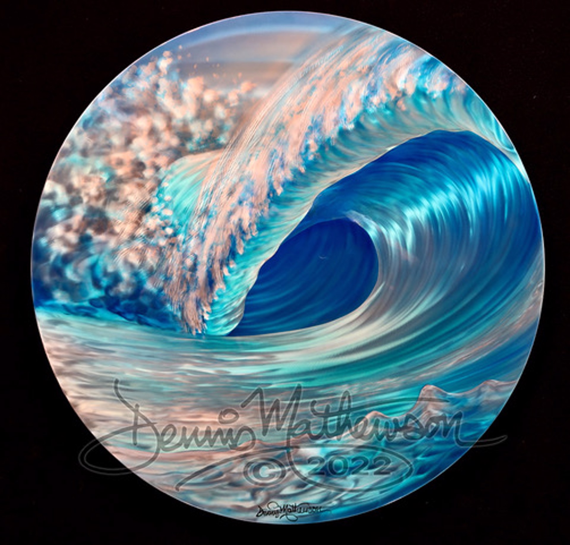 Sapphire Sphere by Dennis Mathewson
