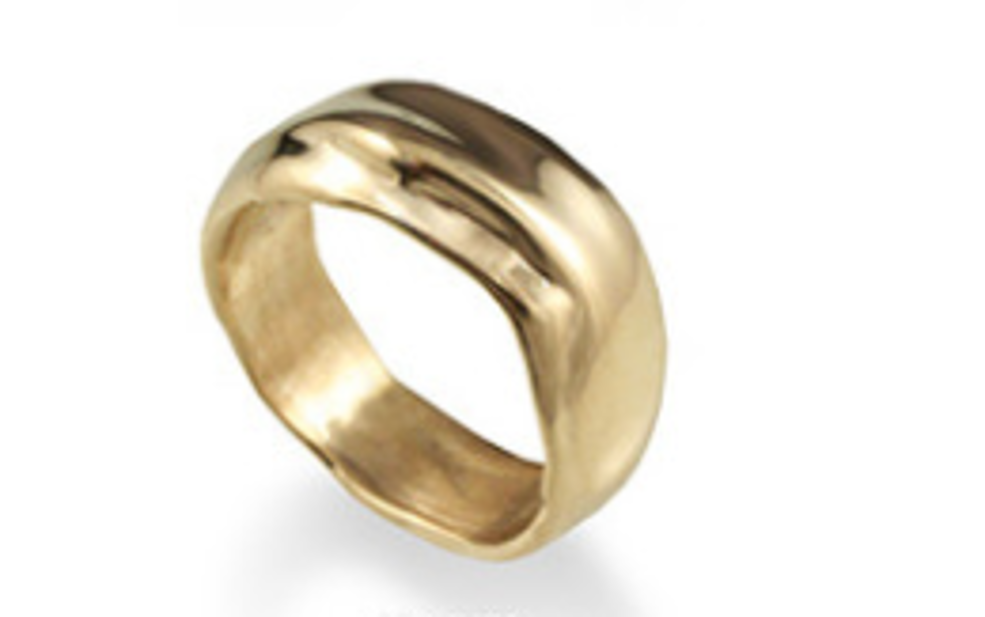 18K Gold Band by J COTTER