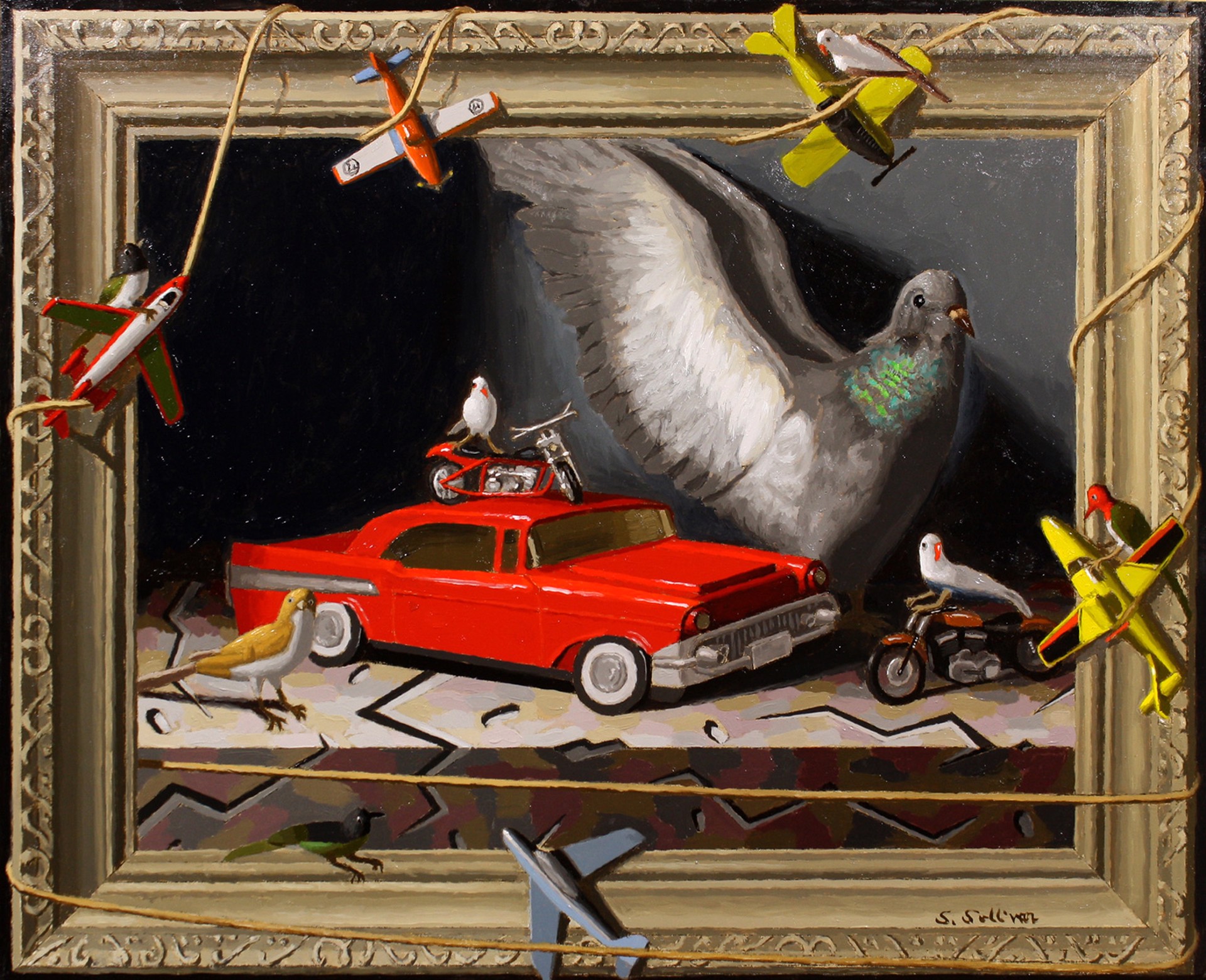 Shawn Sullivan "Flew the Coupe" by Oil Painters of America