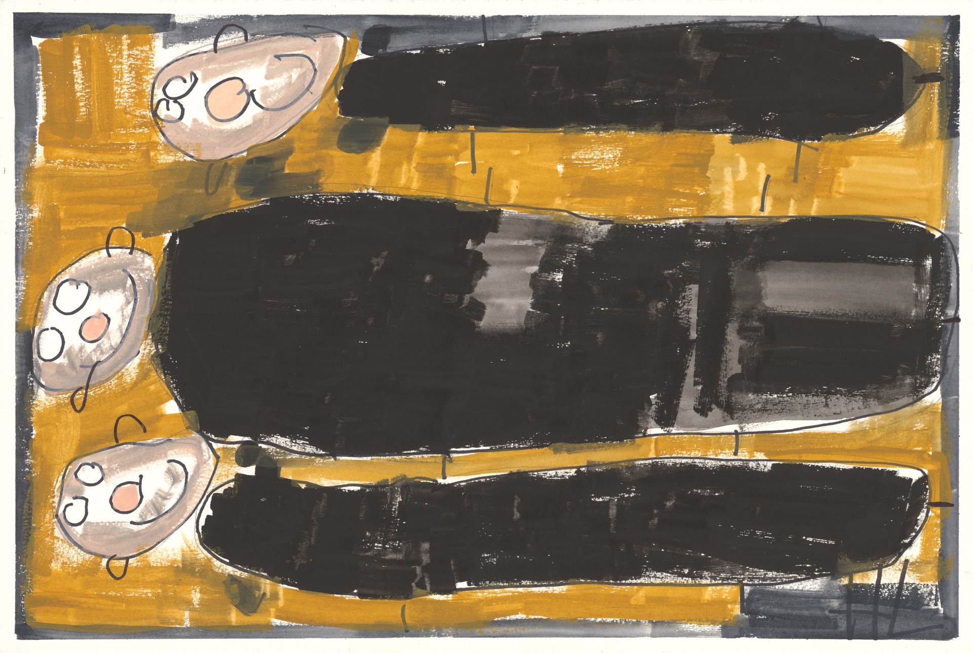 3 Figures in Black by Helen Lewis