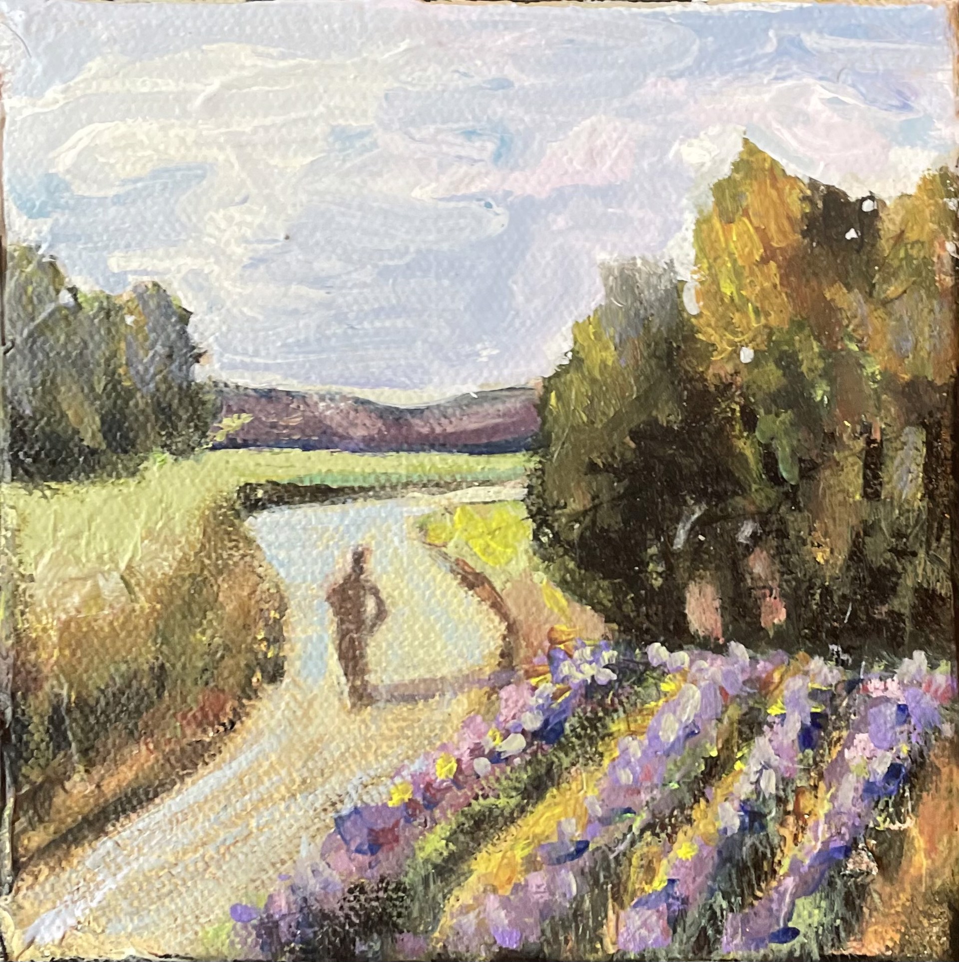Road Next to Lavender Fields by Laura Surace