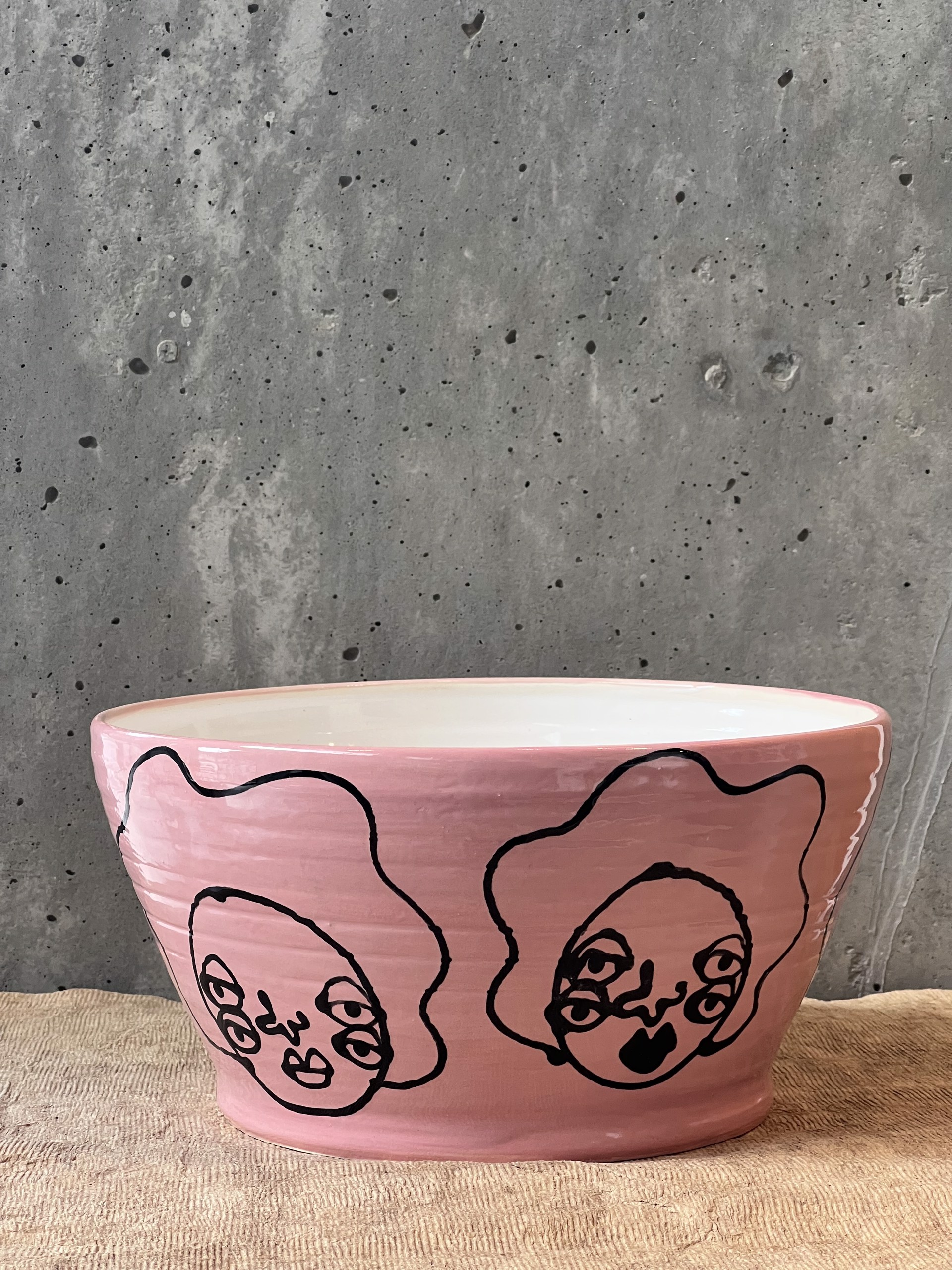 Lady Hummel Pink Bowl by Sarah Hummel Jones