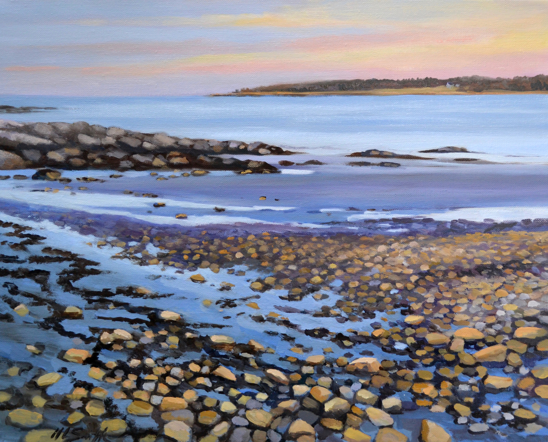Low Tide At Sunset by Holly L. Smith