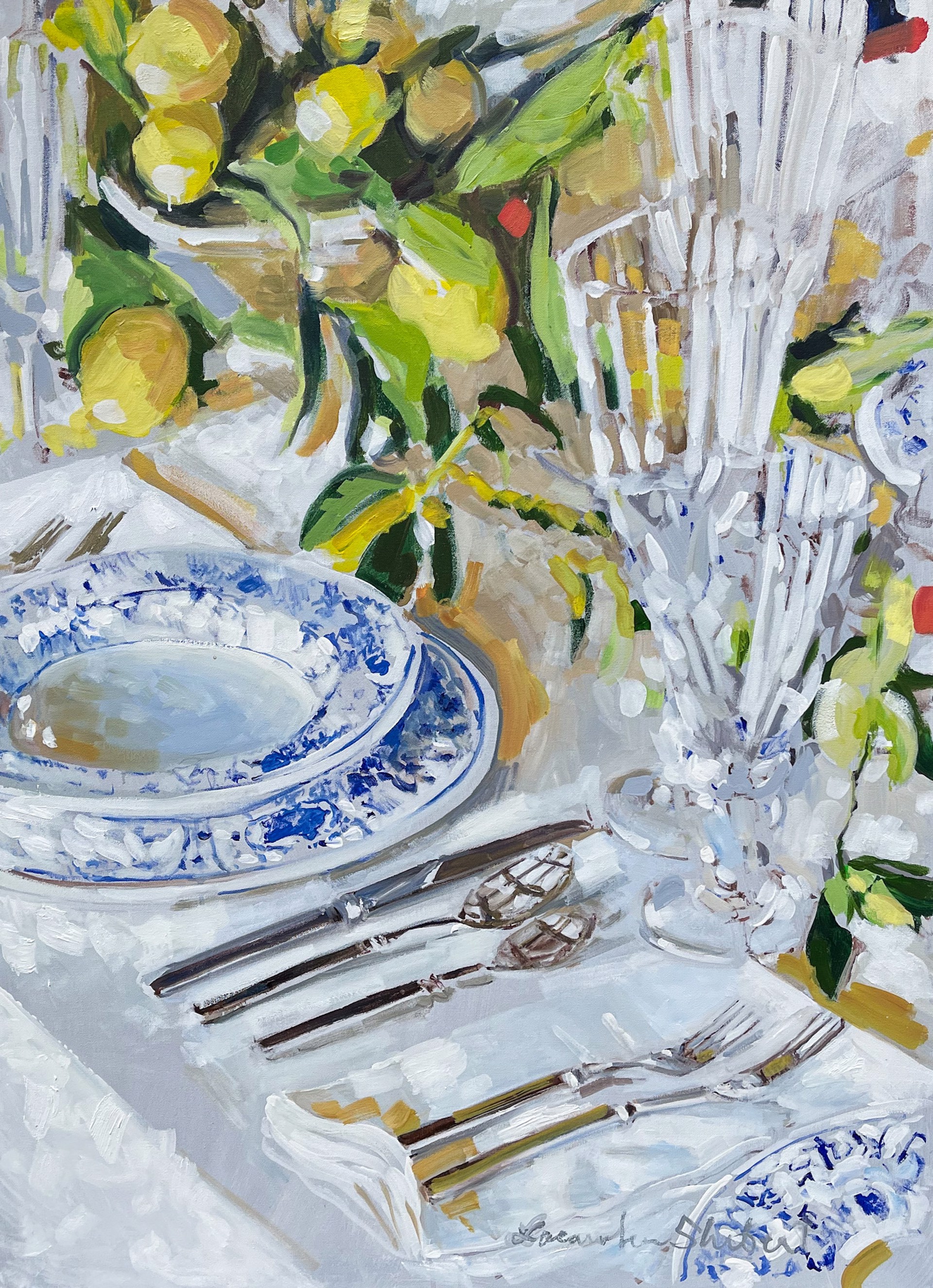 Fine China and Lemons by Laura Lacambra Shubert