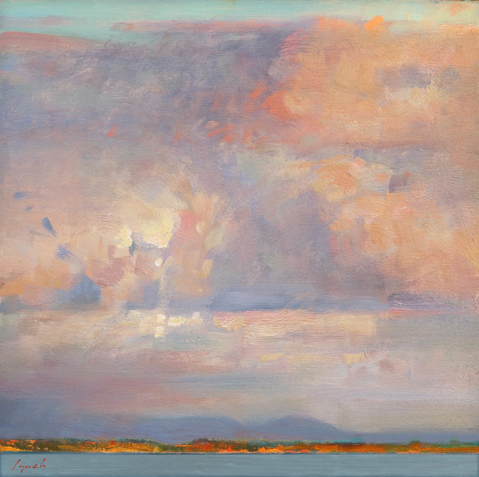 Big Sky Over Islands, Ballenas (Plein Air Study) by BRENT LYNCH
