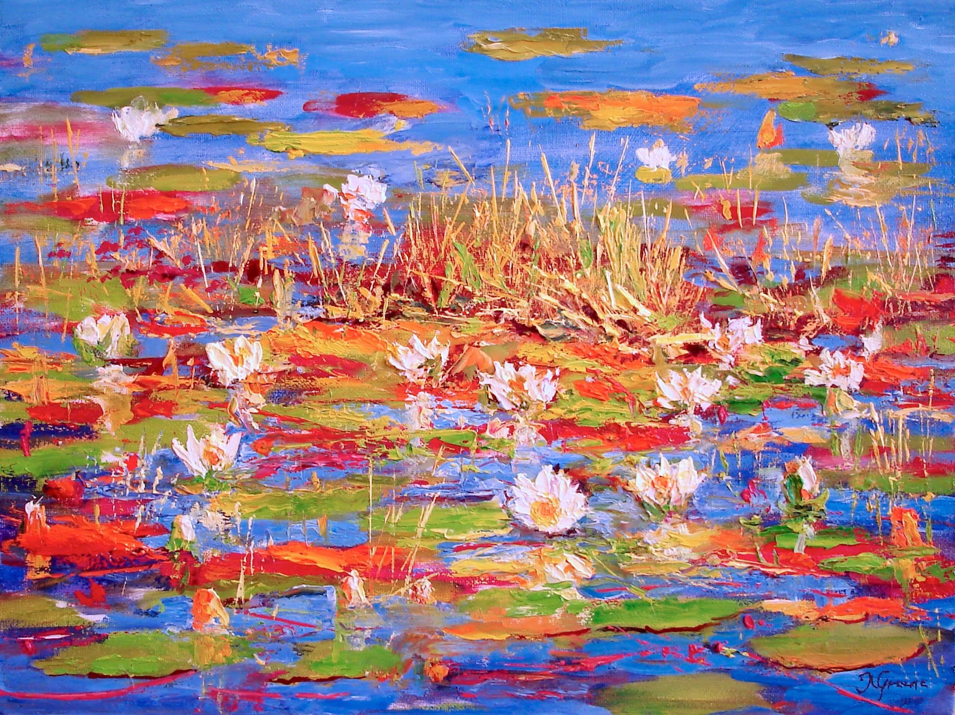 Lily Pond Blues by Michael Greene