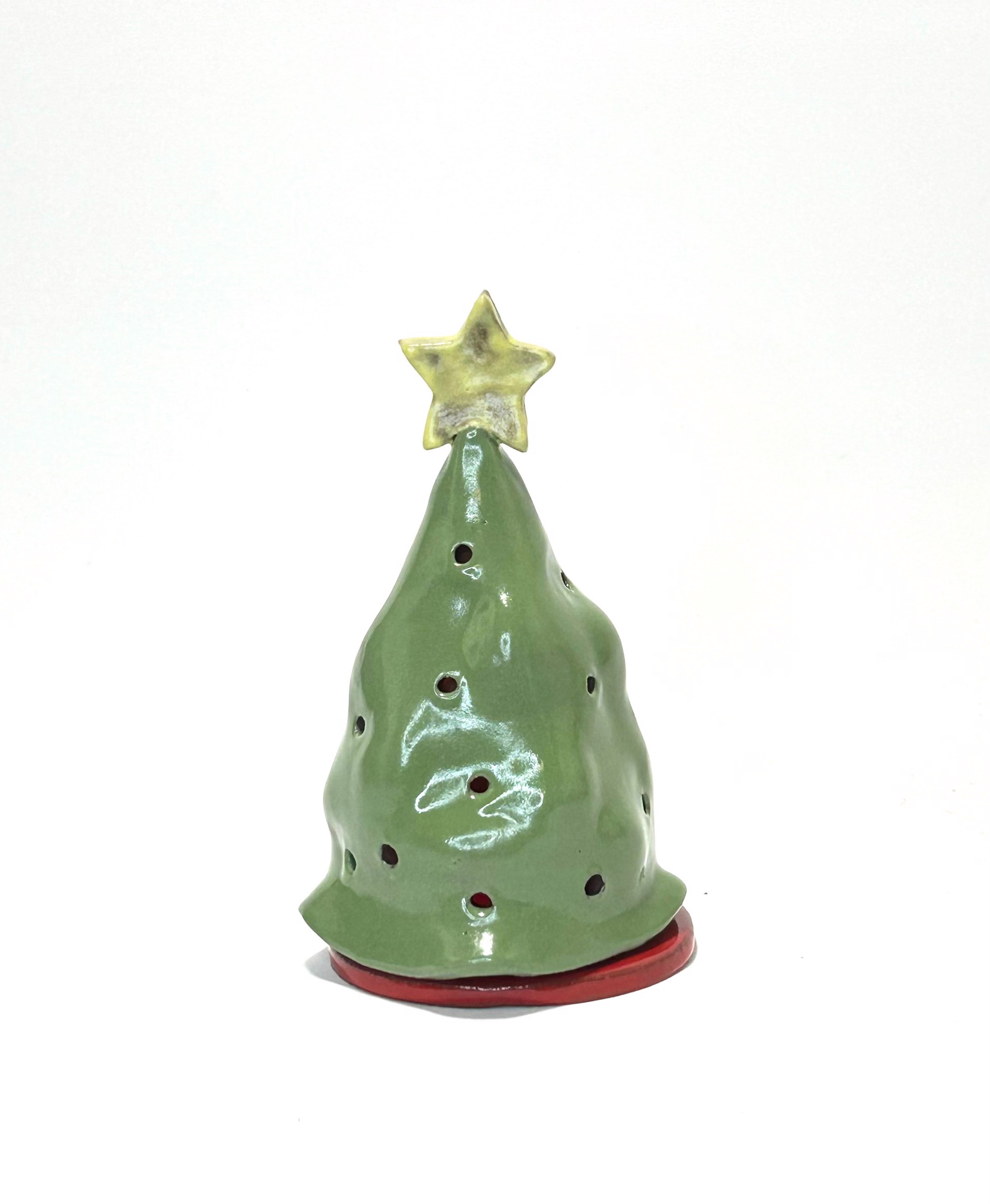 Christmas Tree Tea Light 1 by Sue Morse